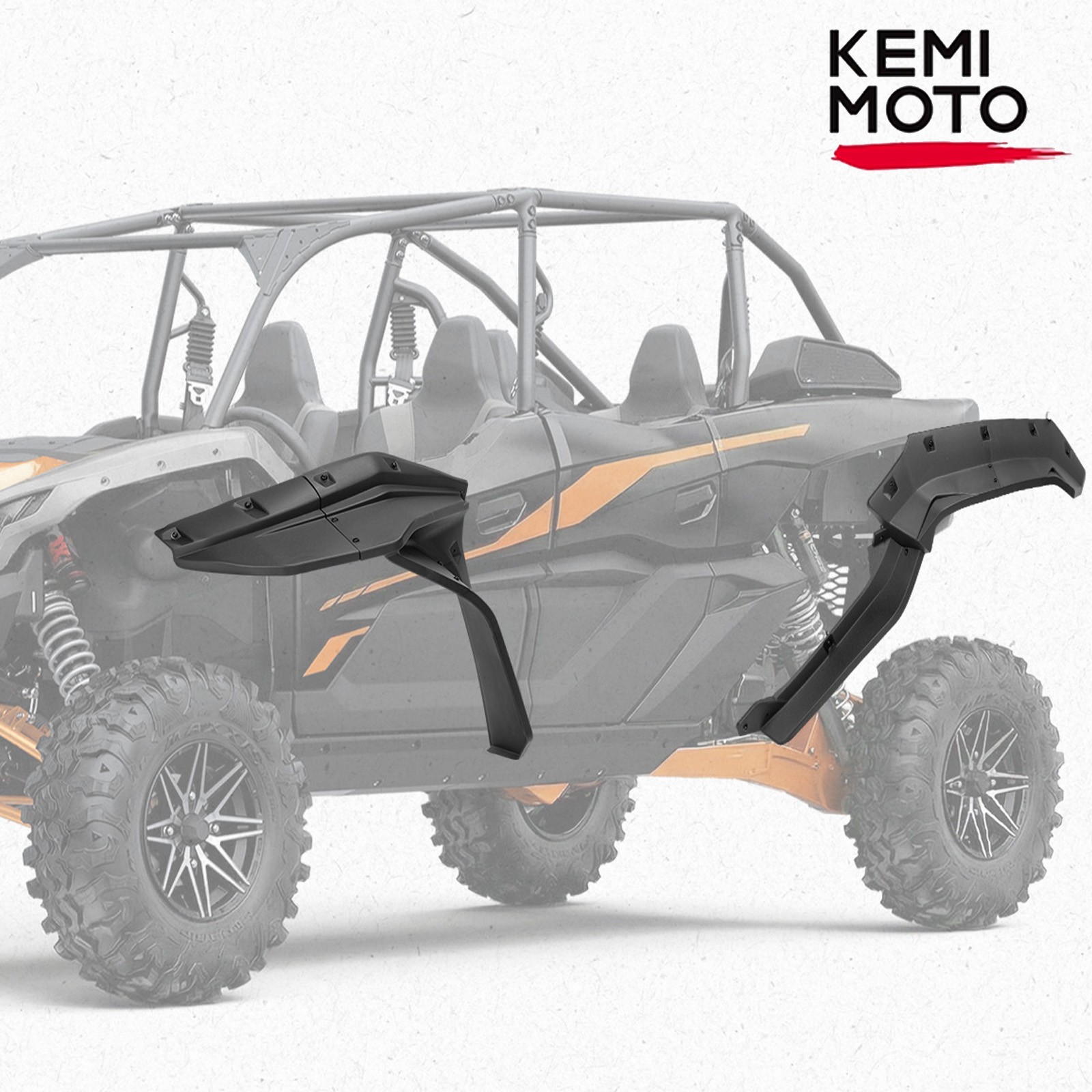 Wider Extended Mud Guards Fender Flares for 2023-2026 Kawasaki Teryx KRX4 1000