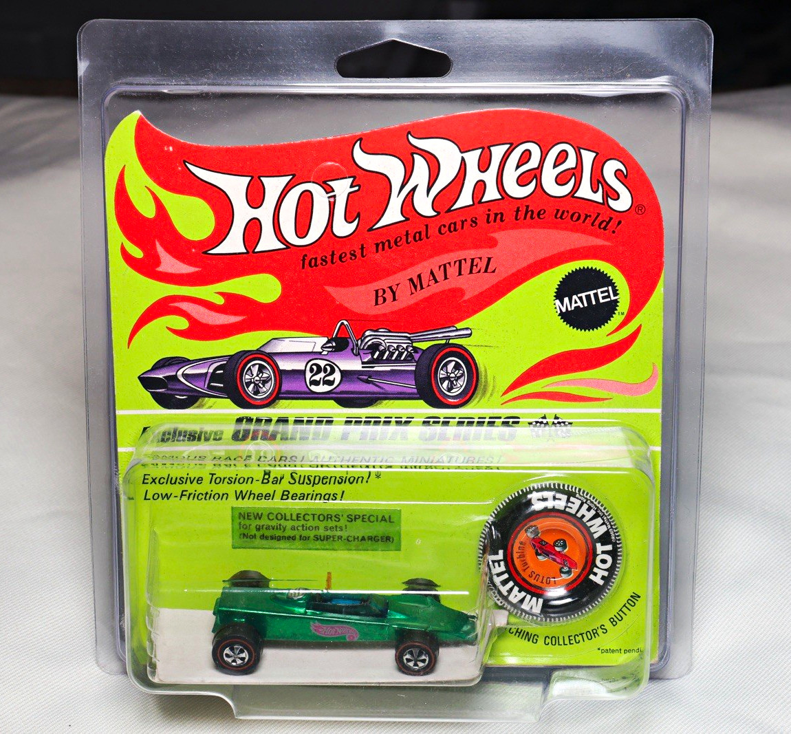 Vintage Hot Wheels Grand Prix Series Lotus Turbine Green 1:64 Diecast Unopened Vintage Hot Wheels Grand Prix Series Lotus Turbine Green 1:64 Diecast Unopened
