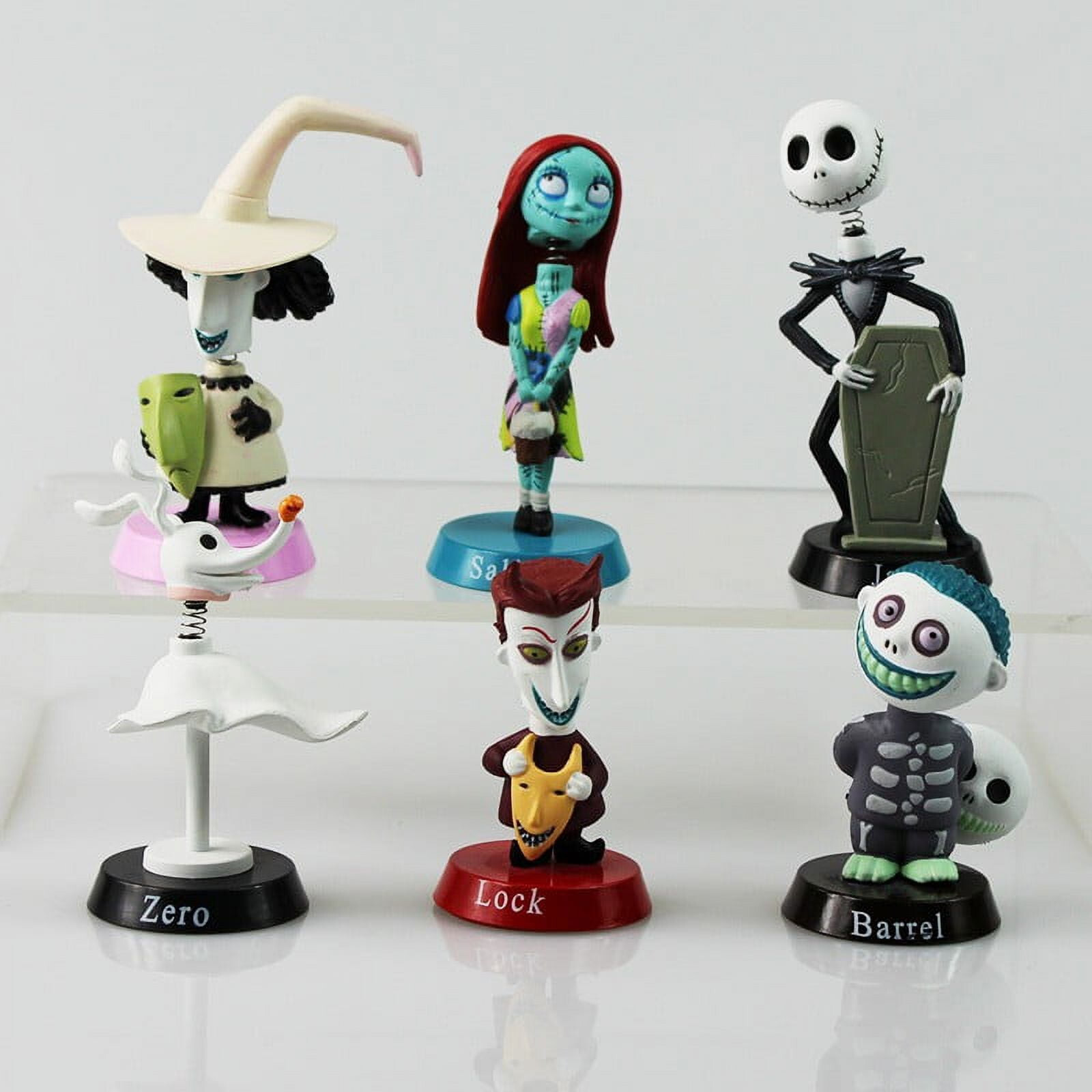 6 Pcs/Set - Jack Skellington Sally Nightmare Before Christmas Action Figure Toy