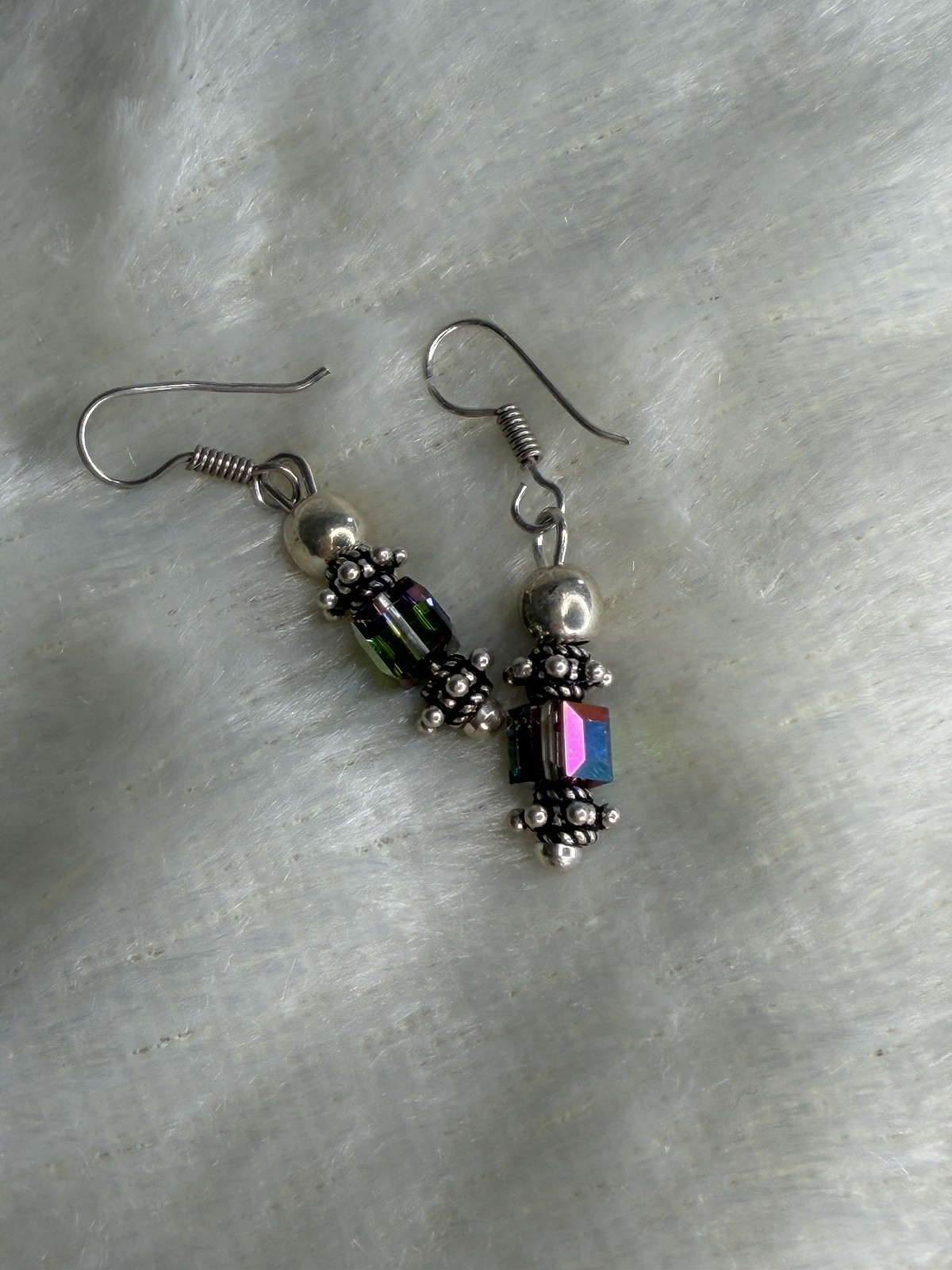RARE Retired Silpada W0754 Swarovski Crystal & Sterling Silver Dangle Earrings
