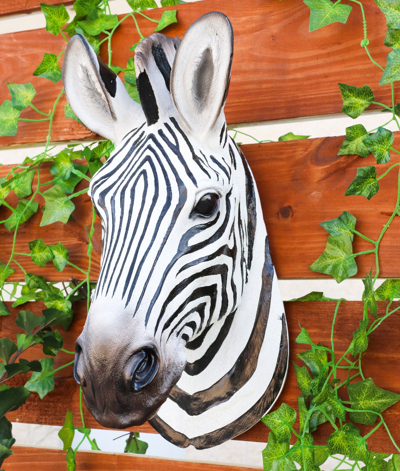 Madagascar Large Zebra Head Wall Decor Plaque 16\