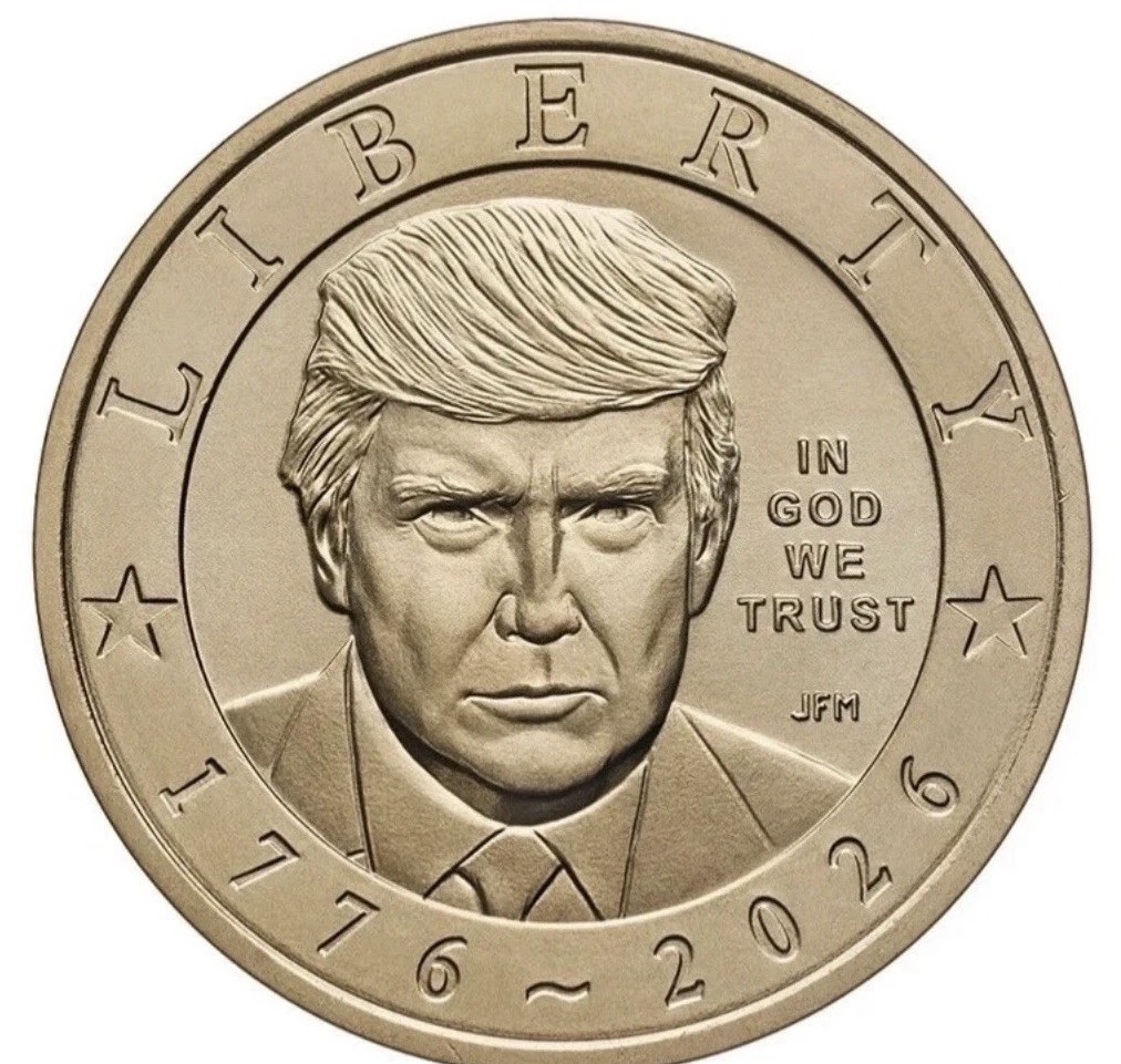 2026 Donald Trump $1 Coin Uncirculated USA 250th Anniversary Non Privy