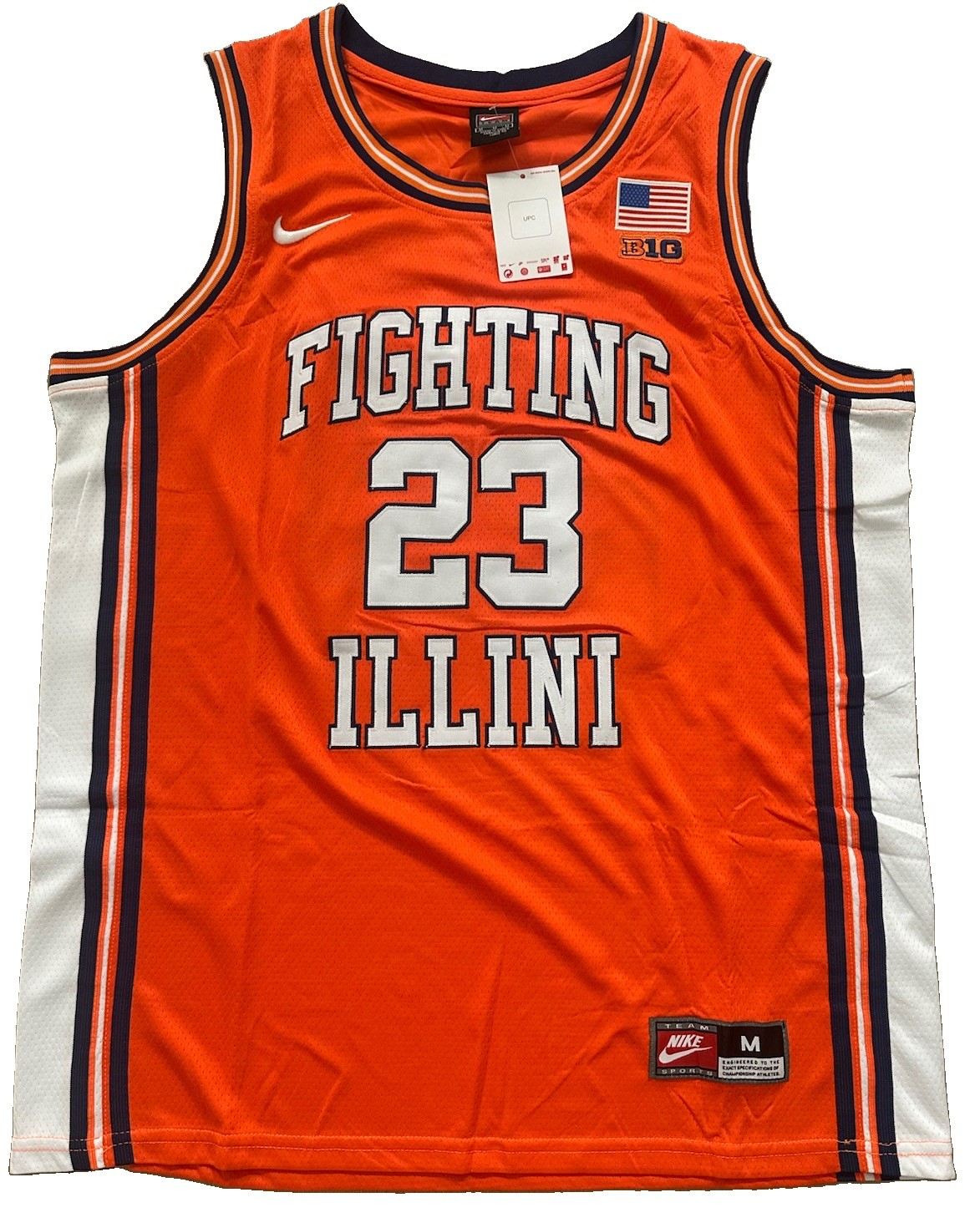 Keaton Wagler Illinois Fighting Illini Jersey RARE Men Medium M New LA Clippers