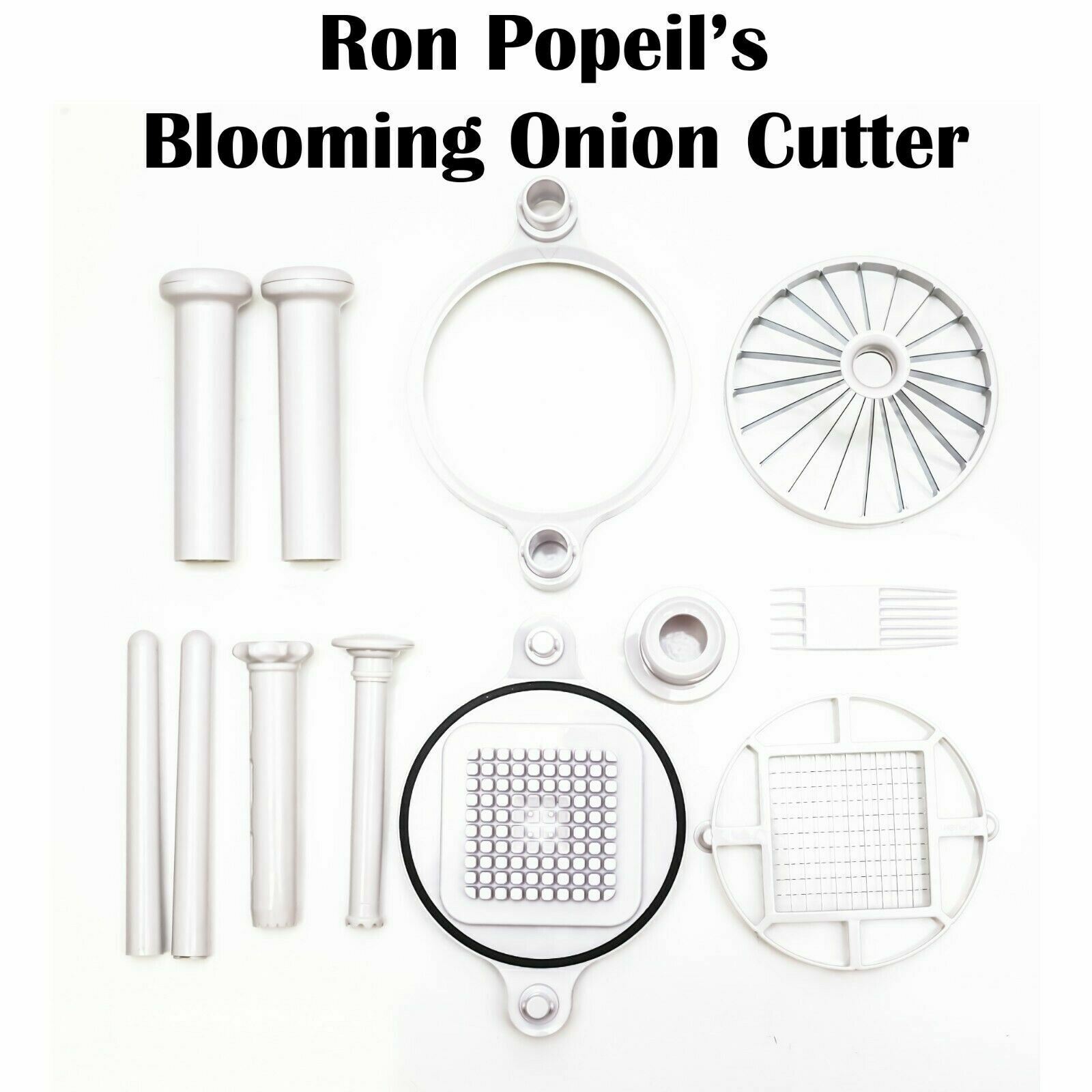 New Ron Popeil\'s Blossoming Onion with French Fry Blade Blooming Onion Cutter
