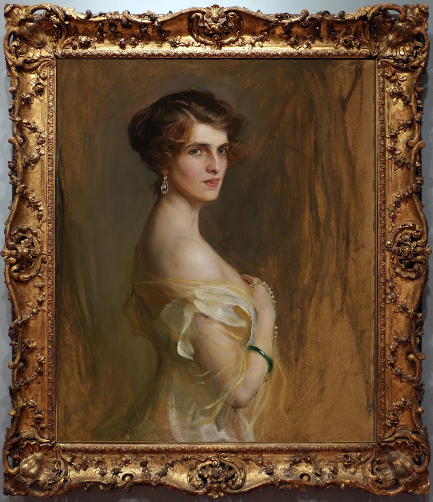 Hand Painted Classical Oil Painting Lady Portrait Art Canvas Vintage Style