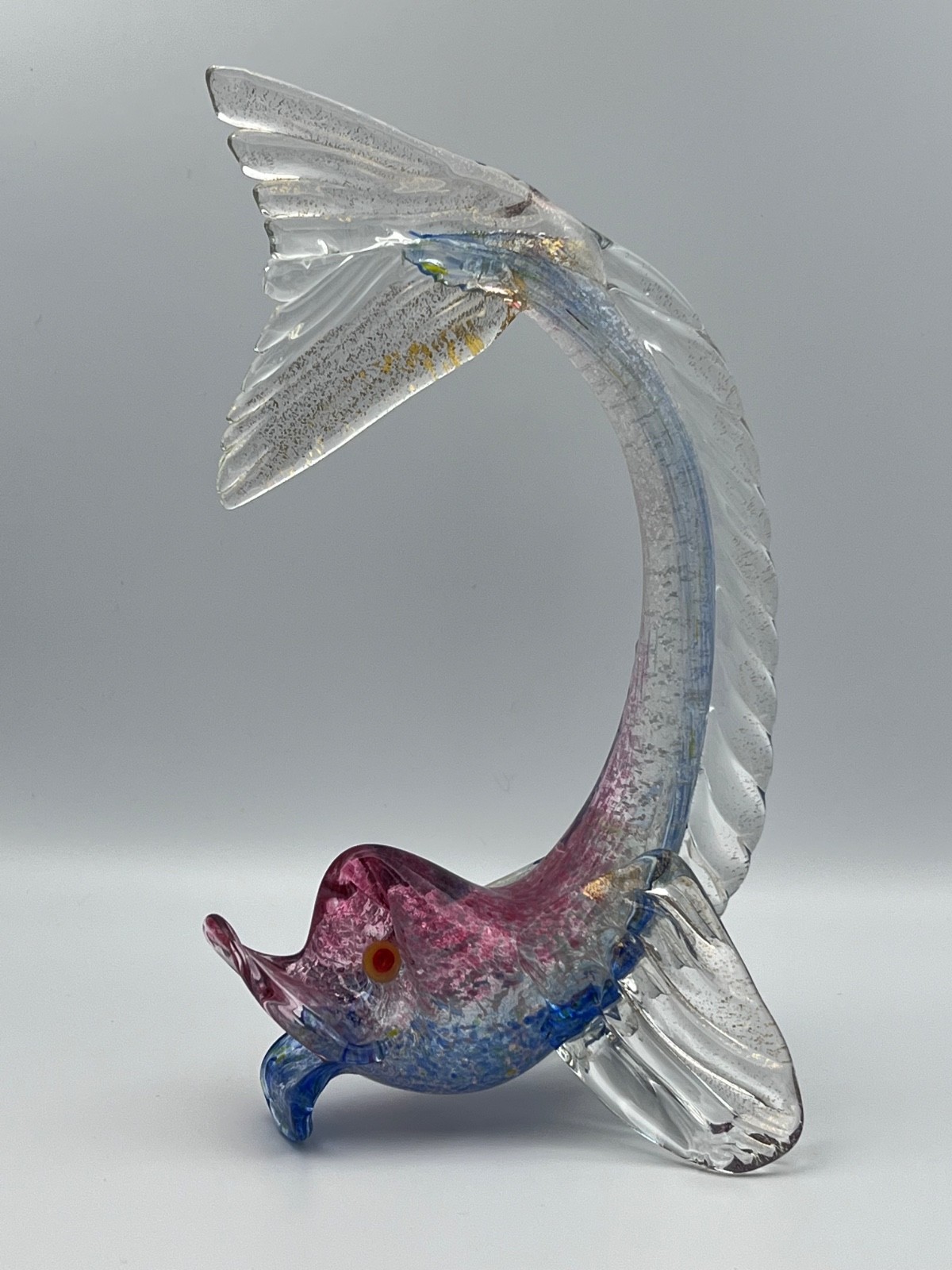 Vintage Murano Glass Dolphin/Fish 8.5\ Vintage Murano Glass Dolphin/Fish 8.5\