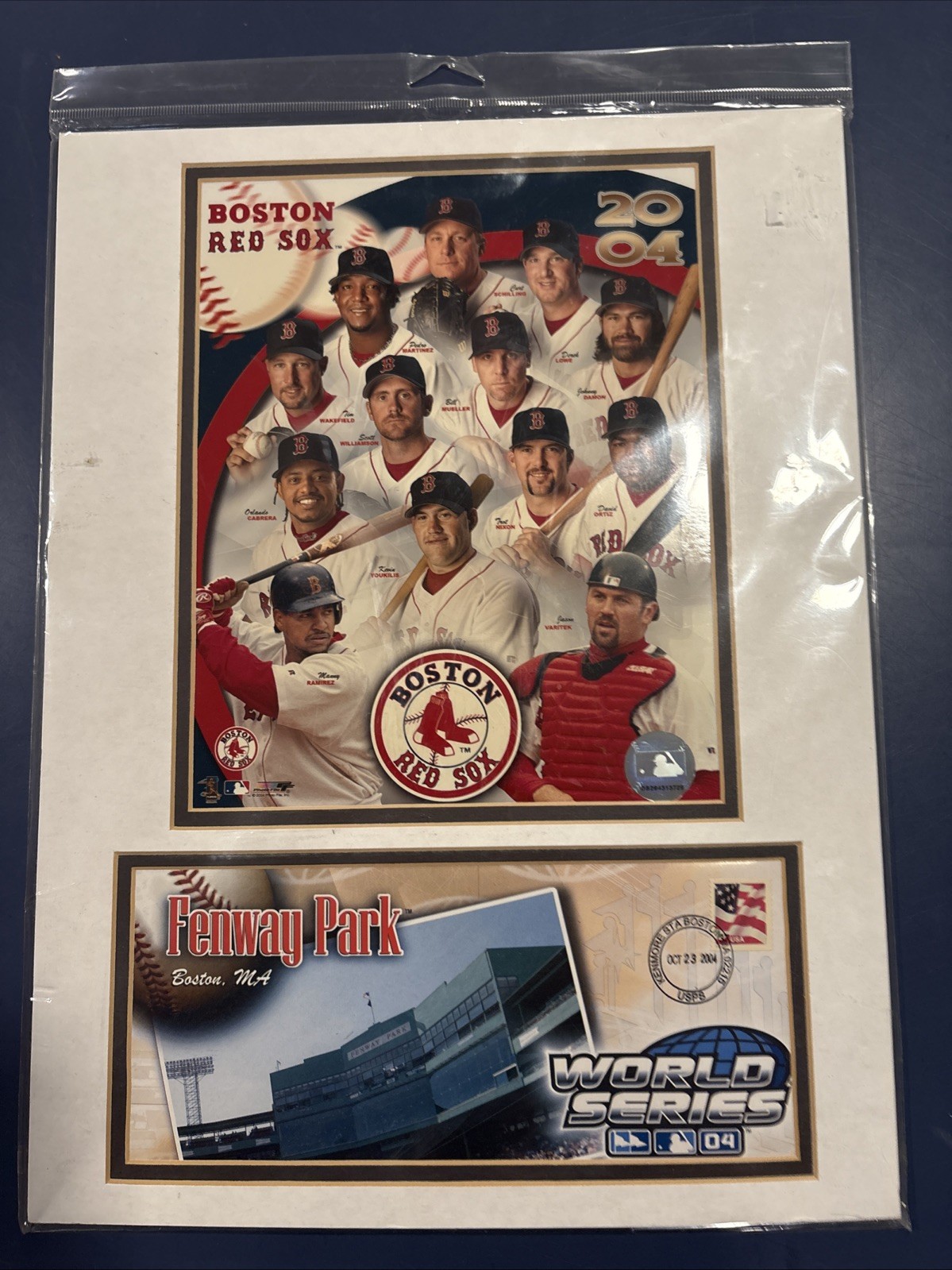 Sealed 2004 Boston Red Sox World Series Champions USPS Team Photo Cover 12 x 16 Sealed 2004 Boston Red Sox World Series Champions USPS Team Photo Cover 12 x 16