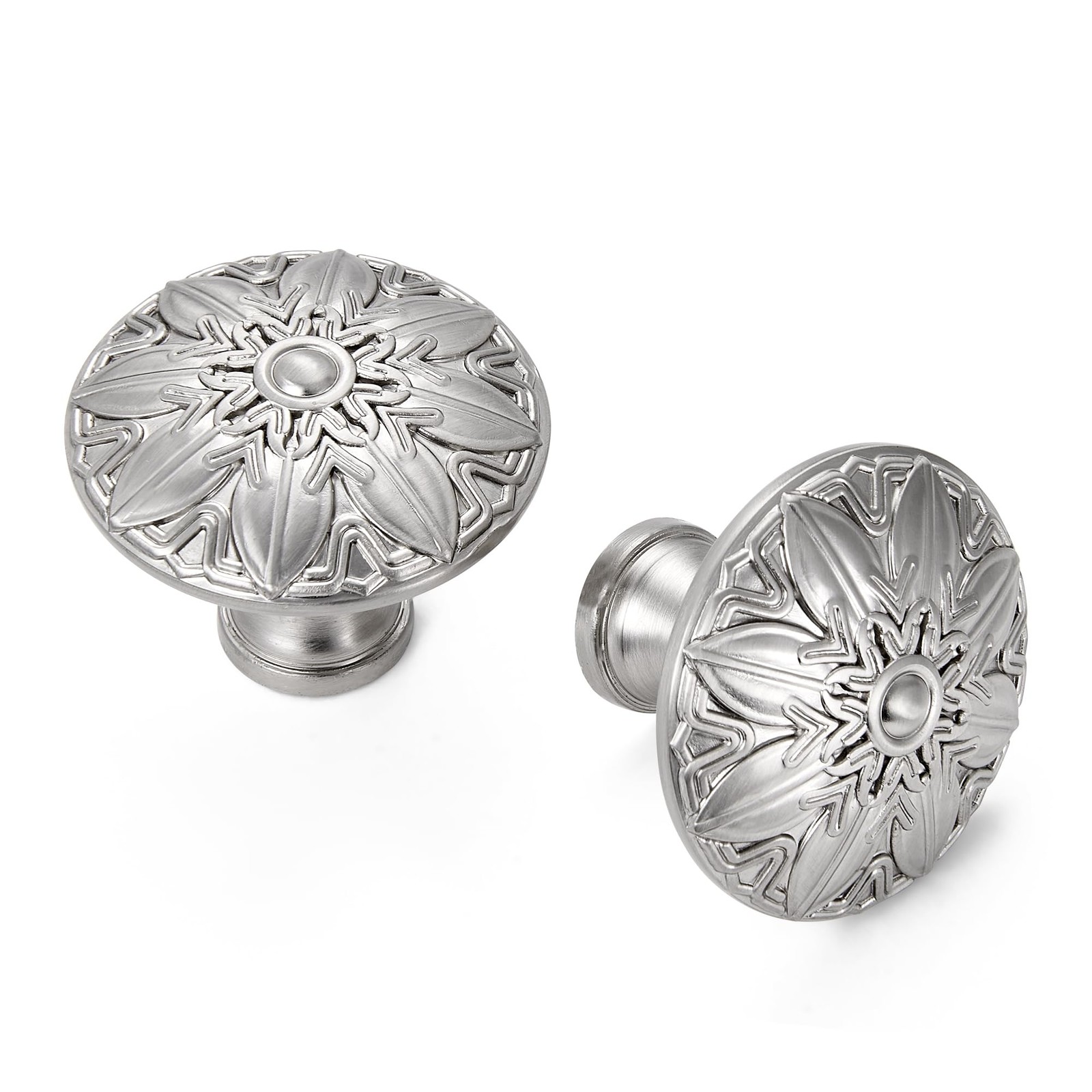 YCSJ 20Pcs Round Cabinet Knobs 1.4 Inch Brushed Nickel Knobs For Kitchen Drawers YCSJ 20Pcs Round Cabinet Knobs 1.4 Inch Brushed Nickel Knobs For Kitchen Drawers