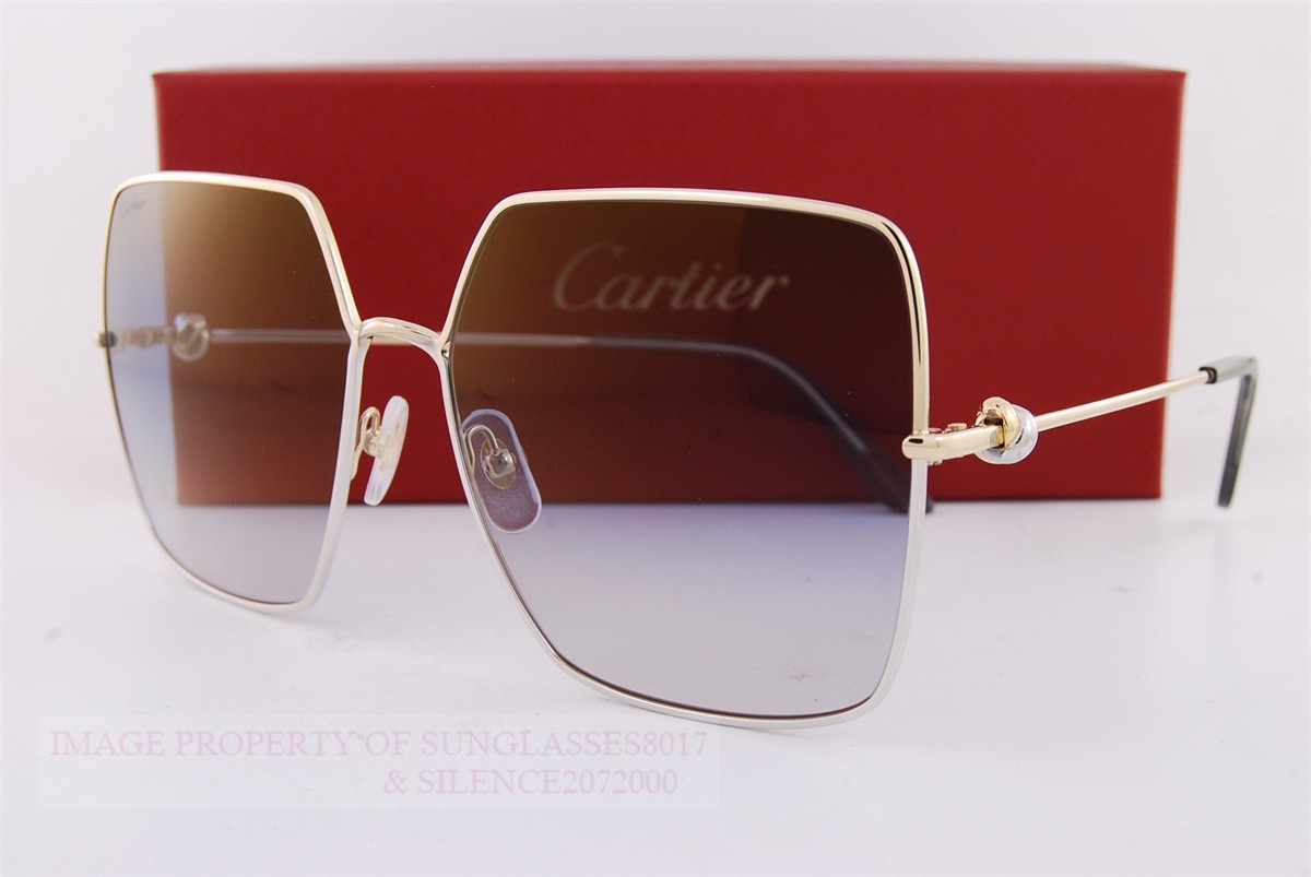 Closeout New Authentic Cartier Sunglasses CT 0361/S-001 Gold/Gradient Grey Closeout New Authentic Cartier Sunglasses CT 0361/S-001 Gold/Gradient Grey
