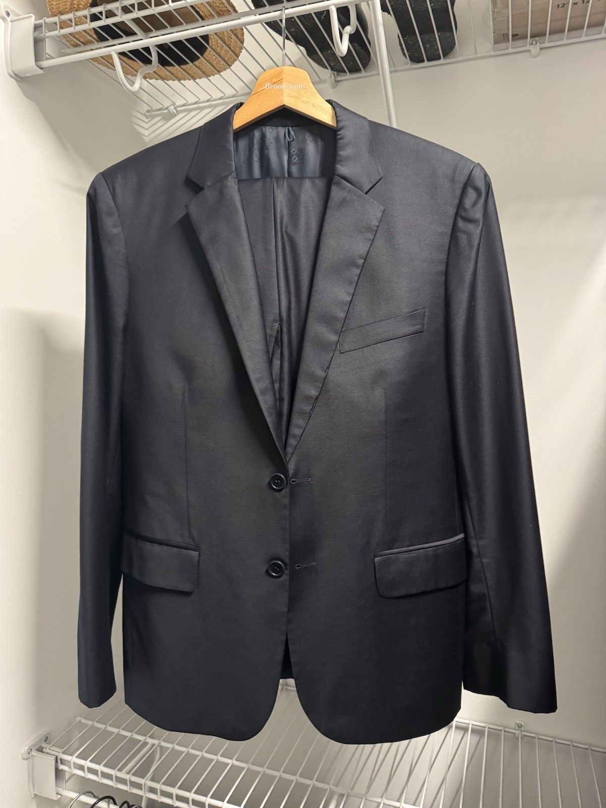 Casa Espana Bespoke Navy Suit 38/40s 32/27 Loro Piana Fabric Super 160’s Wool Casa Espana Bespoke Navy Suit 38/40s 32/27 Loro Piana Fabric Super 160’s Wool
