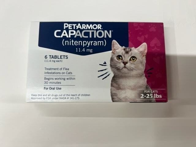 PetArmor CAPACTION (nitenpyram) Oral Flea Treatment for Cats 6 Tablets EXP:08/27 PetArmor CAPACTION (nitenpyram) Oral Flea Treatment for Cats 6 Tablets EXP:08/27