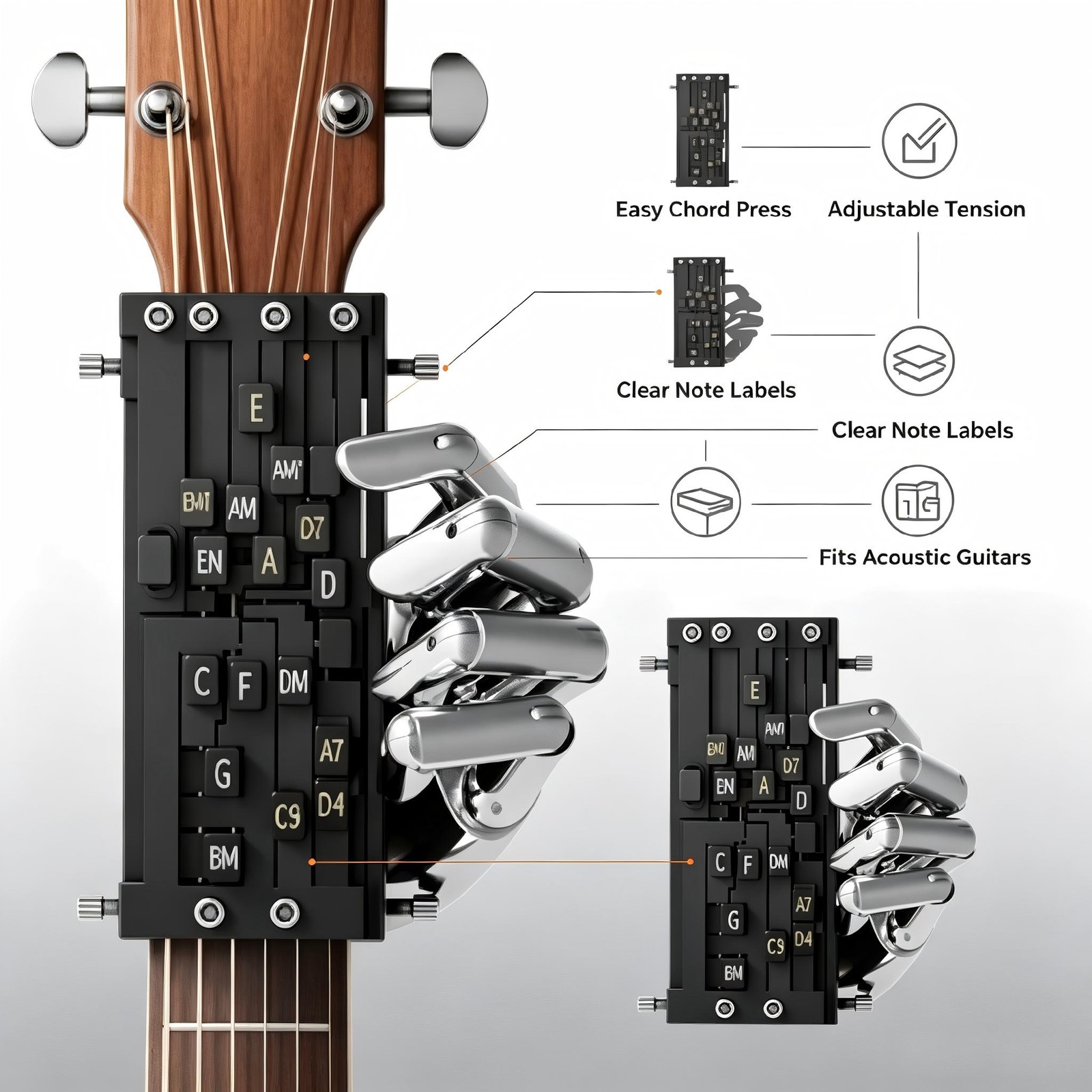 New Guitar Aid Chords Trainer Guitar Finger Practice Tool Guitar Chord Trainer