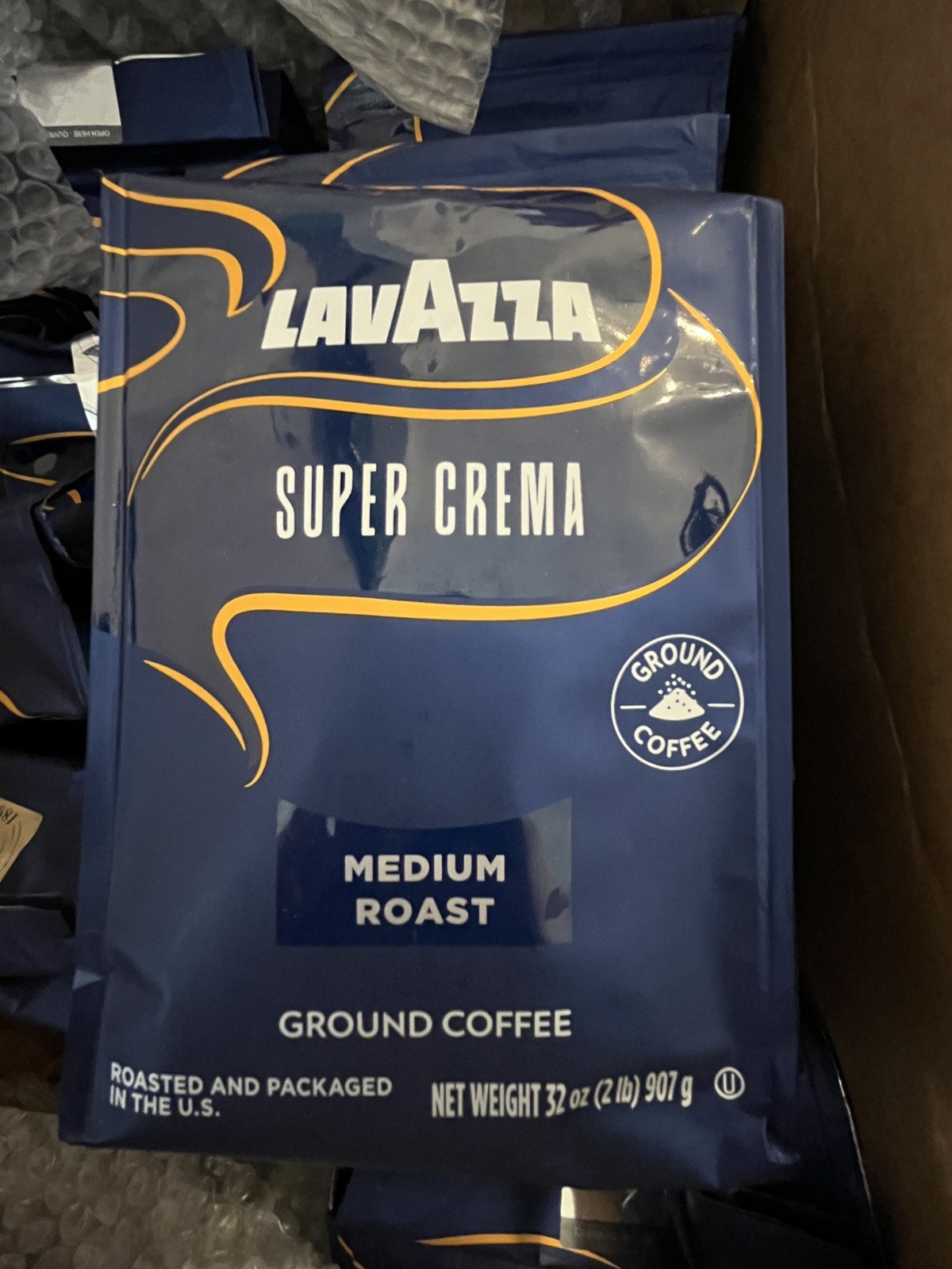 10 pack Lavazza Super Crema Medium Roast Ground Coffee. 10 pack Lavazza Super Crema Medium Roast Ground Coffee.
