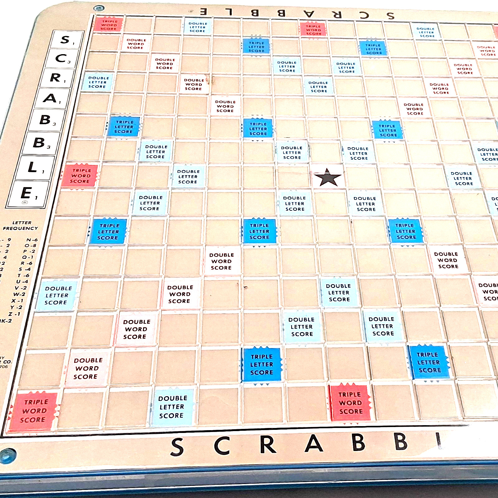Vintage Selchow & Righter Scrabble Word Board Game Rotating Board MPN 7176