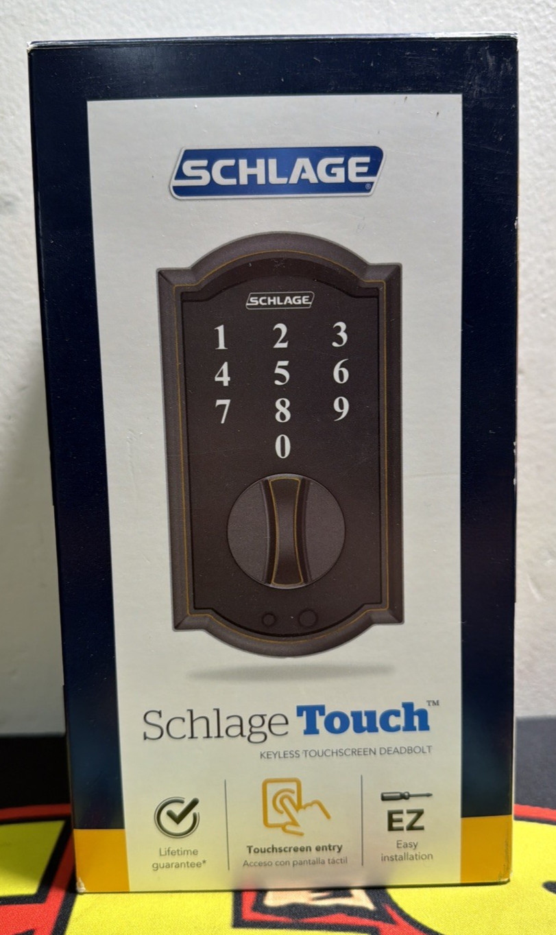 NEW Schlage BE365 V CAM716 Camelot Keypad Deadbolt - Aged Bronze 