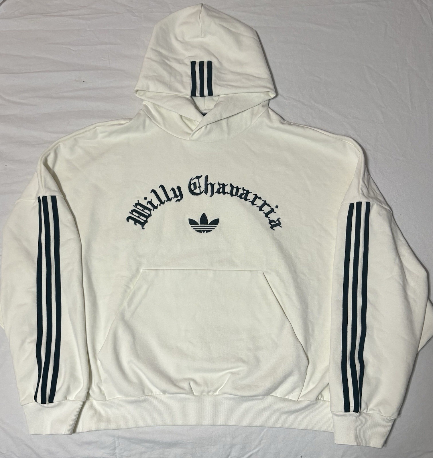 ⁠Adidas x Willy Chavarria Hoodie Off White Cream Size XL Oversized Collab