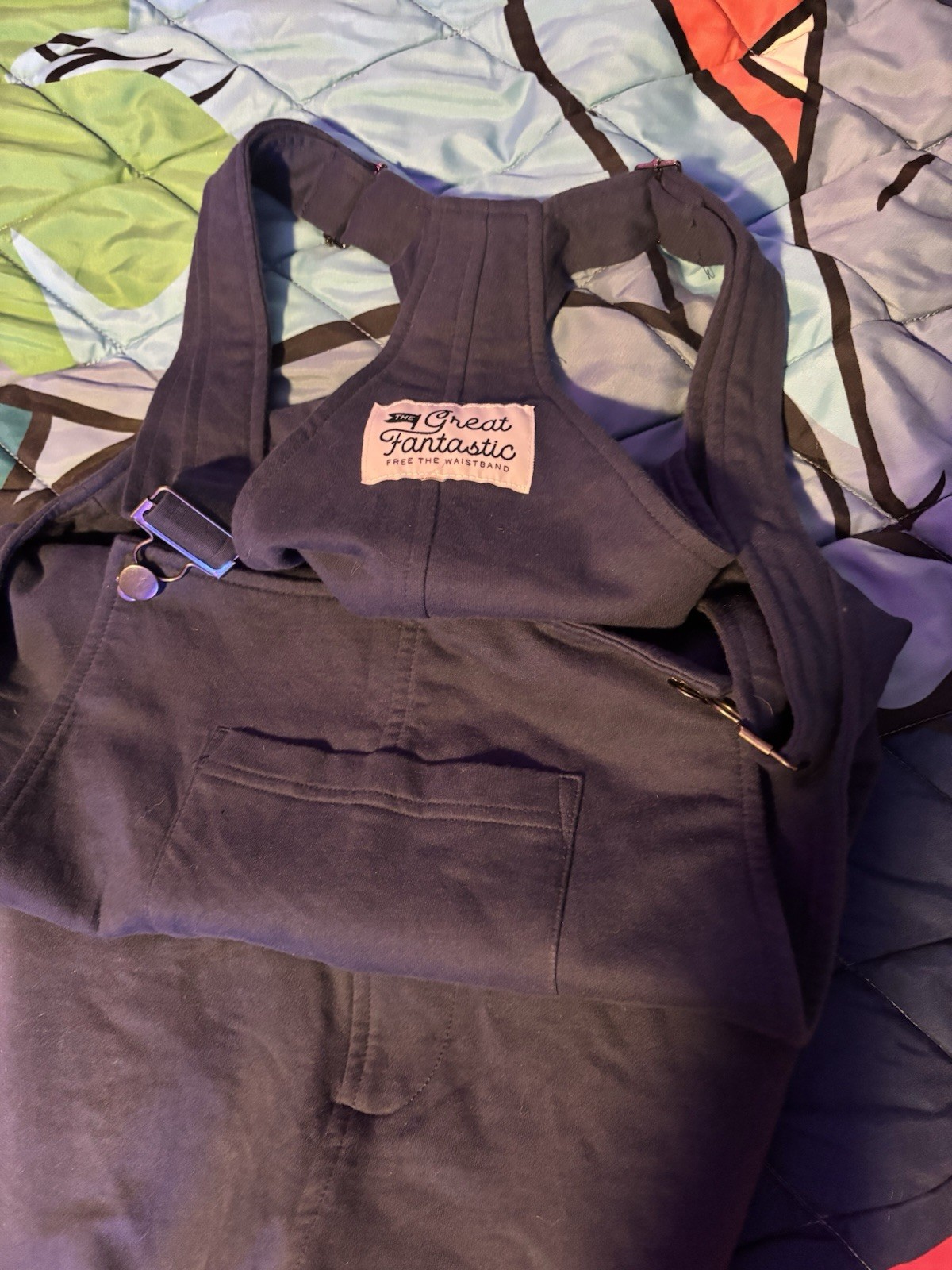 TGF Swoveralls Knit Overall Shorts Unisex ML Dark Blue Swovie Relaxed Shortalls TGF Swoveralls Knit Overall Shorts Unisex ML Dark Blue Swovie Relaxed Shortalls