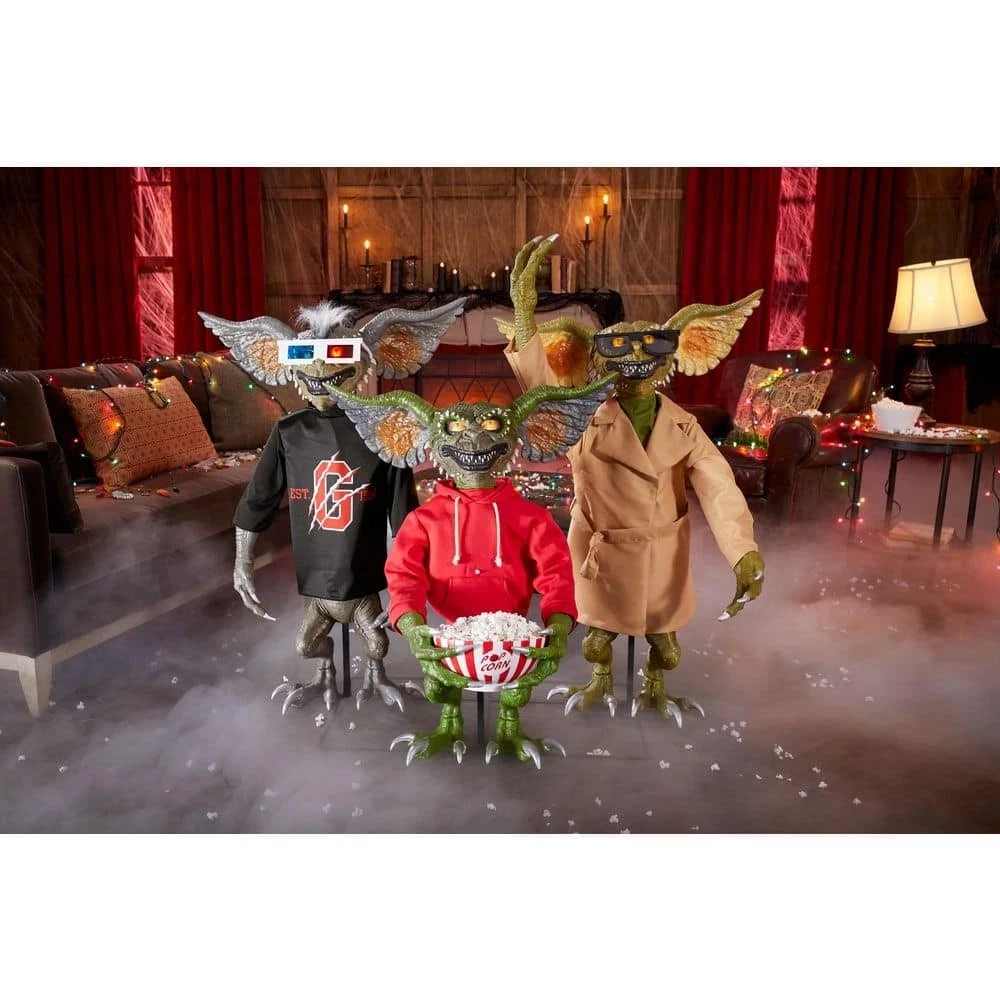 Gremlins Animated LED 3 Piece Halloween Decoration Spooky Fun Yard Decor Gremlins Animated LED 3 Piece Halloween Decoration Spooky Fun Yard Decor