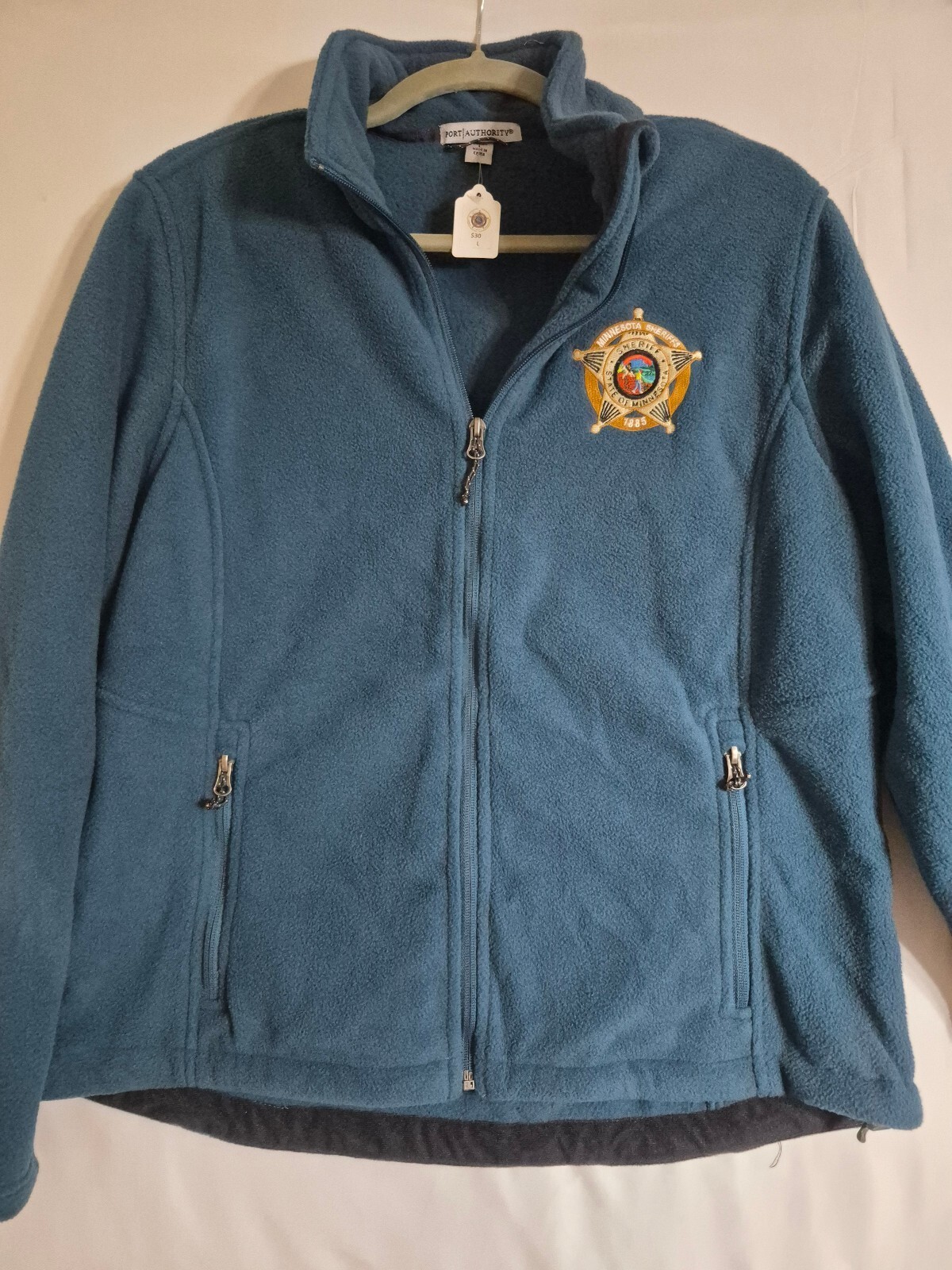 Port Authority Blue Full Zip Fleece Jacket