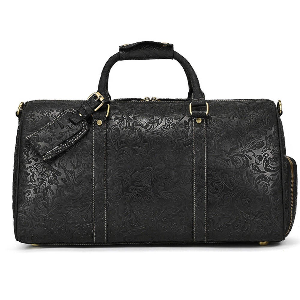Vintage Cowhide Leather Duffel Bag