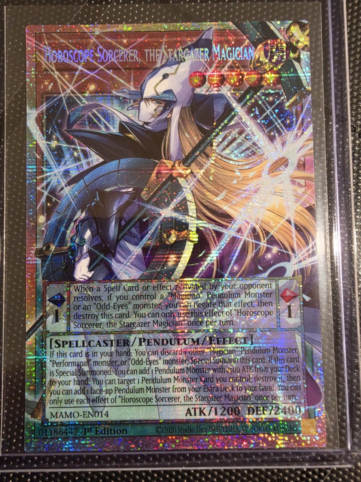 Yu-Gi-Oh Horoscope Sorcerer, the Stargazer Magician (Starlight Rare) Yu-Gi-Oh Horoscope Sorcerer, the Stargazer Magician (Starlight Rare)