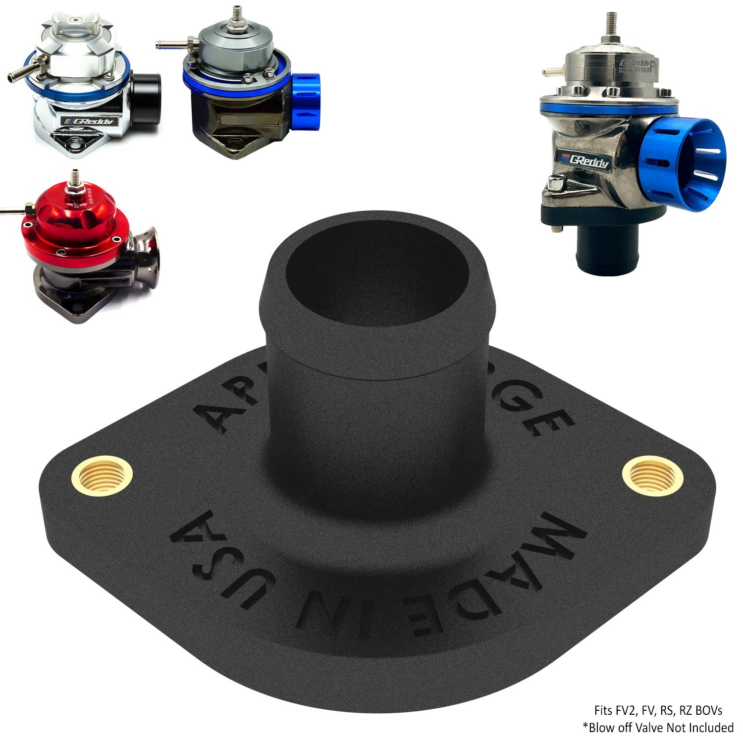 Greddy FV, FV2, RS, RZ BOV Flange Adapter to 25mm Hose NO WELDING - Made in USA Greddy FV, FV2, RS, RZ BOV Flange Adapter to 25mm Hose NO WELDING - Made in USA
