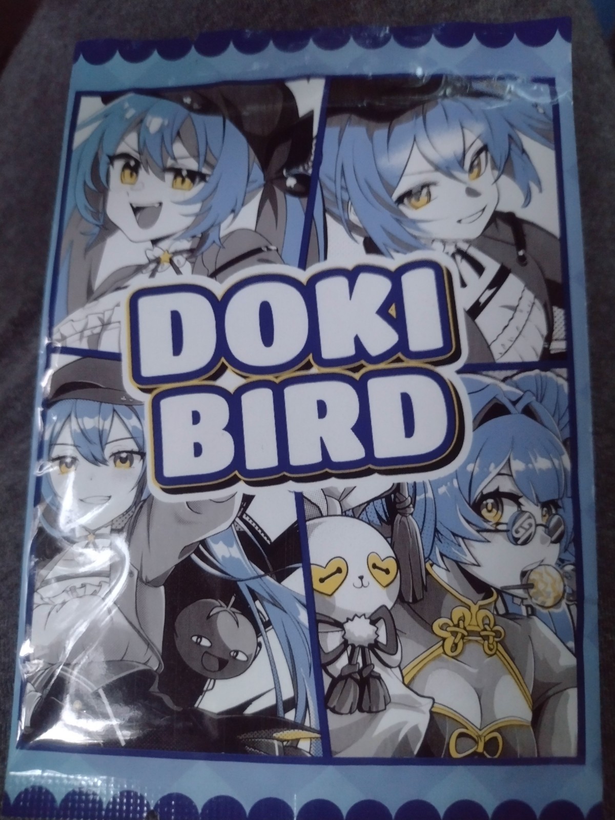 Gamer Supps Doki Bird Non-Sport Trading Card Pack, 7 Sticker Cards English