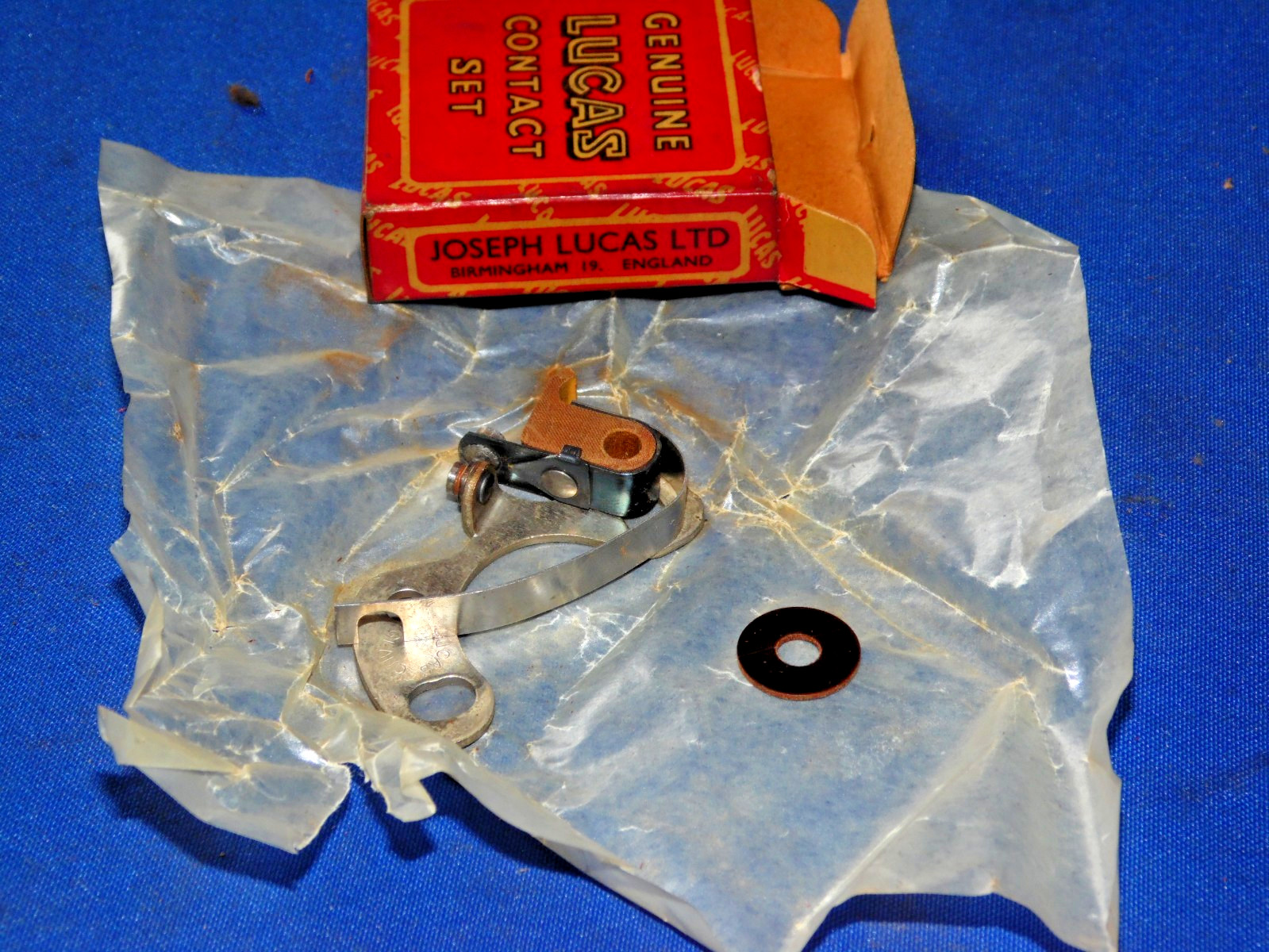 NOS Vintage Lucas Distributor Ignition Contact Points 407050