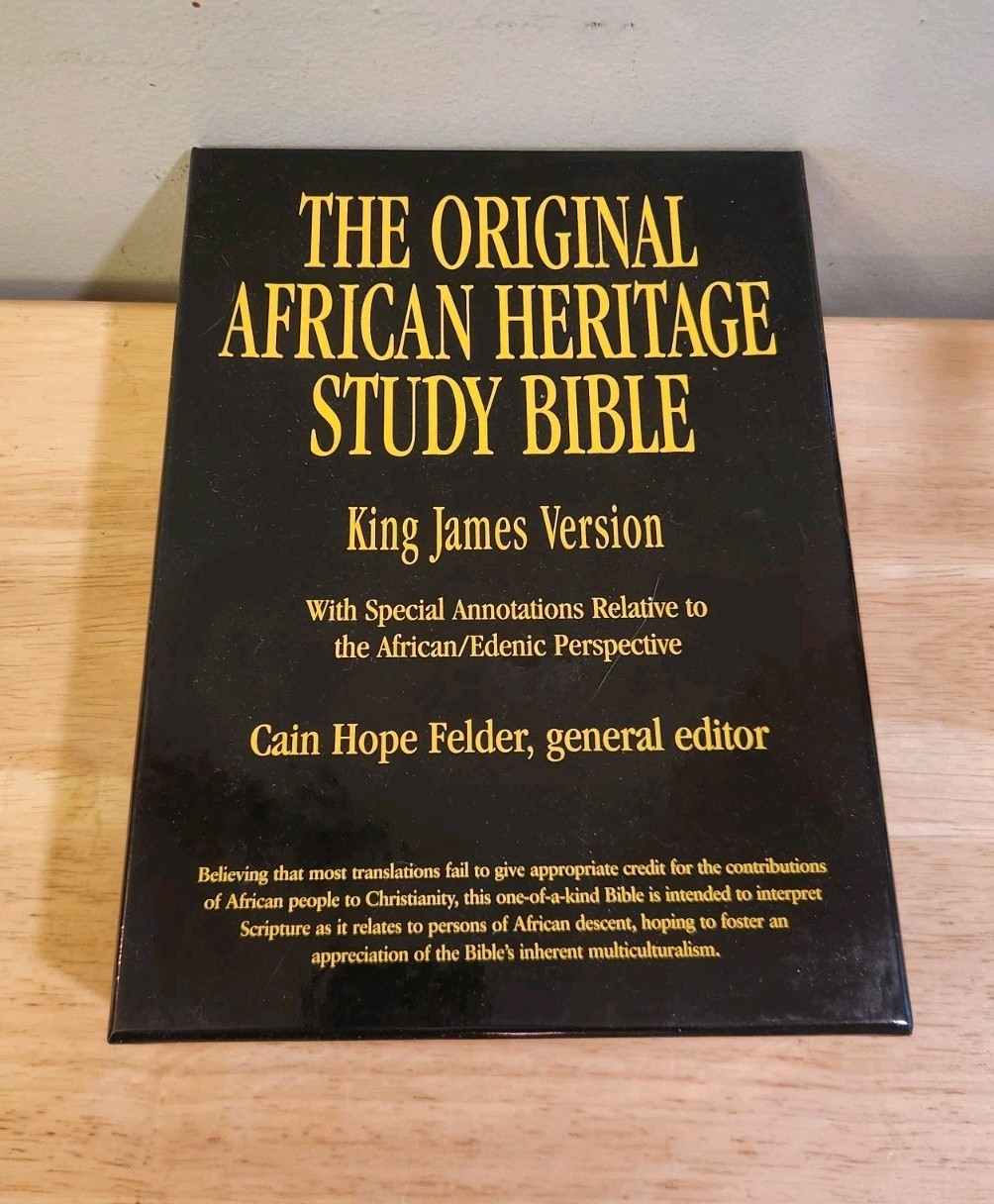 Original African Heritage Study Bible by Cain Hope Felder (2007, Imitation...