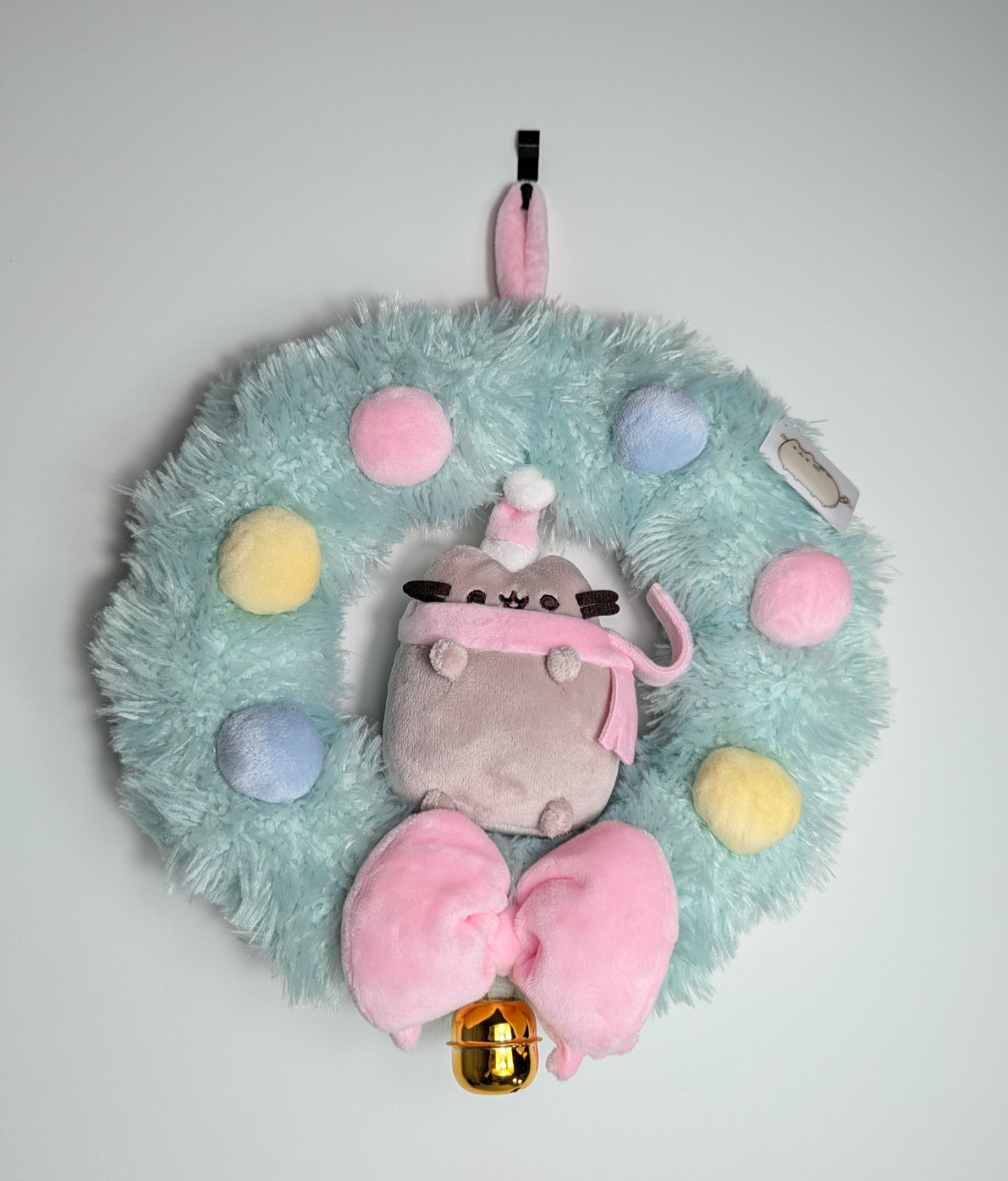 Pusheen Christmas Holiday Hanging Wreath Plush 10” GUND NWT HTF Pusheen Christmas Holiday Hanging Wreath Plush 10” GUND NWT HTF
