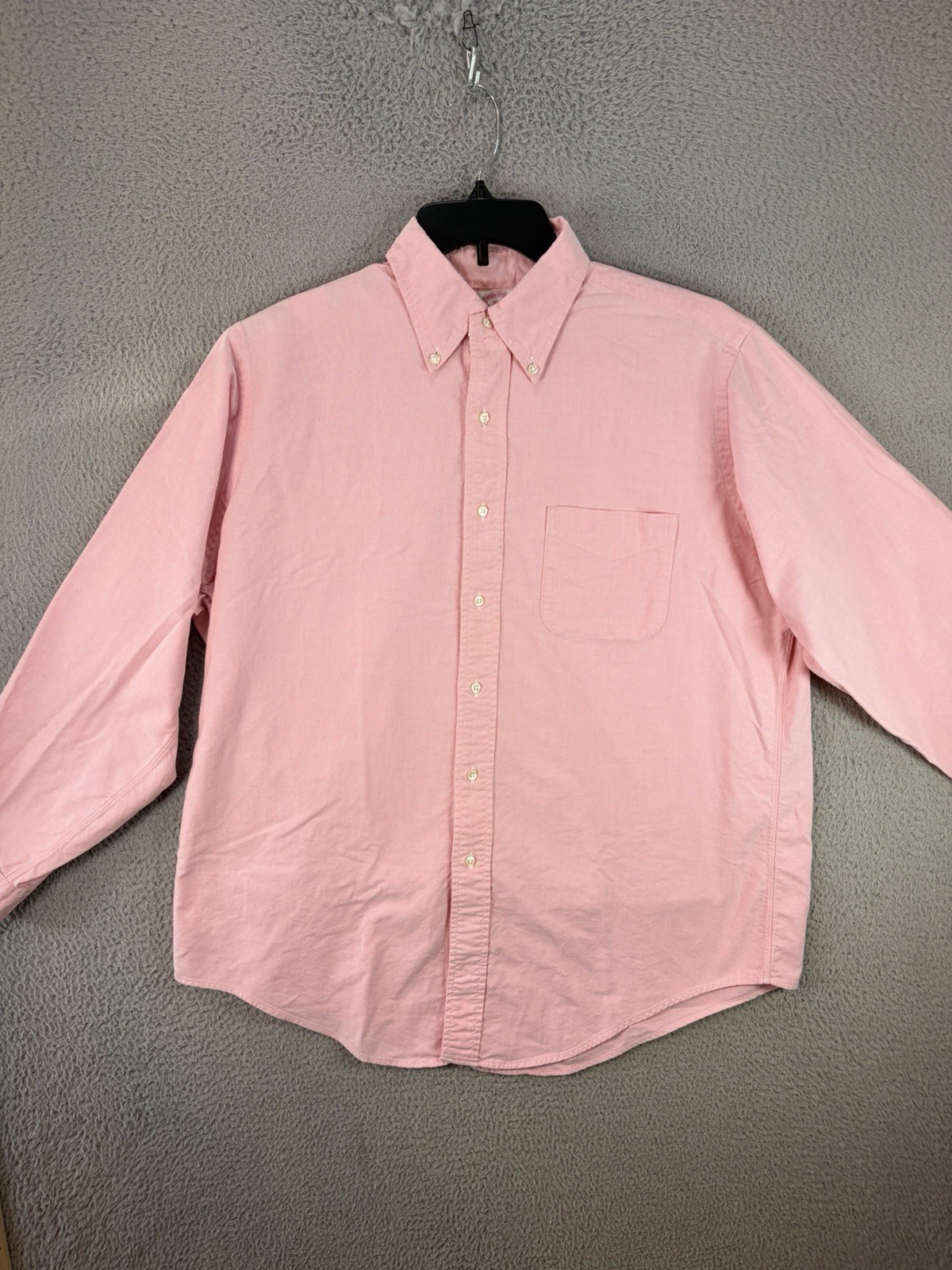 Vintage Brooks Brothers Makers Shirt Men 16 33 Pink Oxford Cloth OCBD Made USA