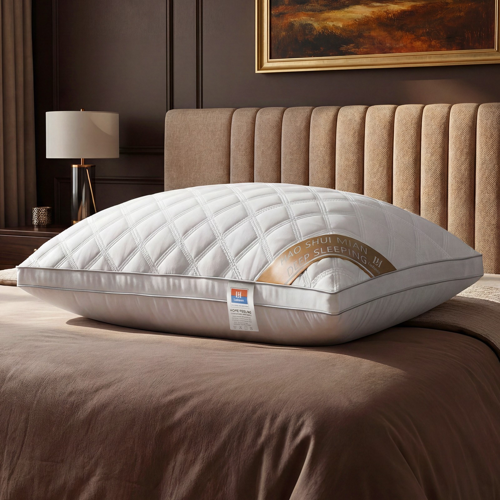 1/2/4 Pack 800g Queen Hotel Pillows, Down Alternative Pillows for Side Sleepers