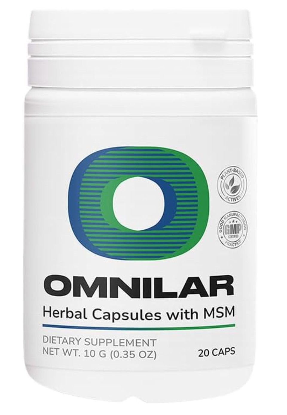 Omnilar Herbal Capsules with MSM | Daily Wellness Support | 20 Capsules Omnilar Herbal Capsules with MSM | Daily Wellness Support | 20 Capsules