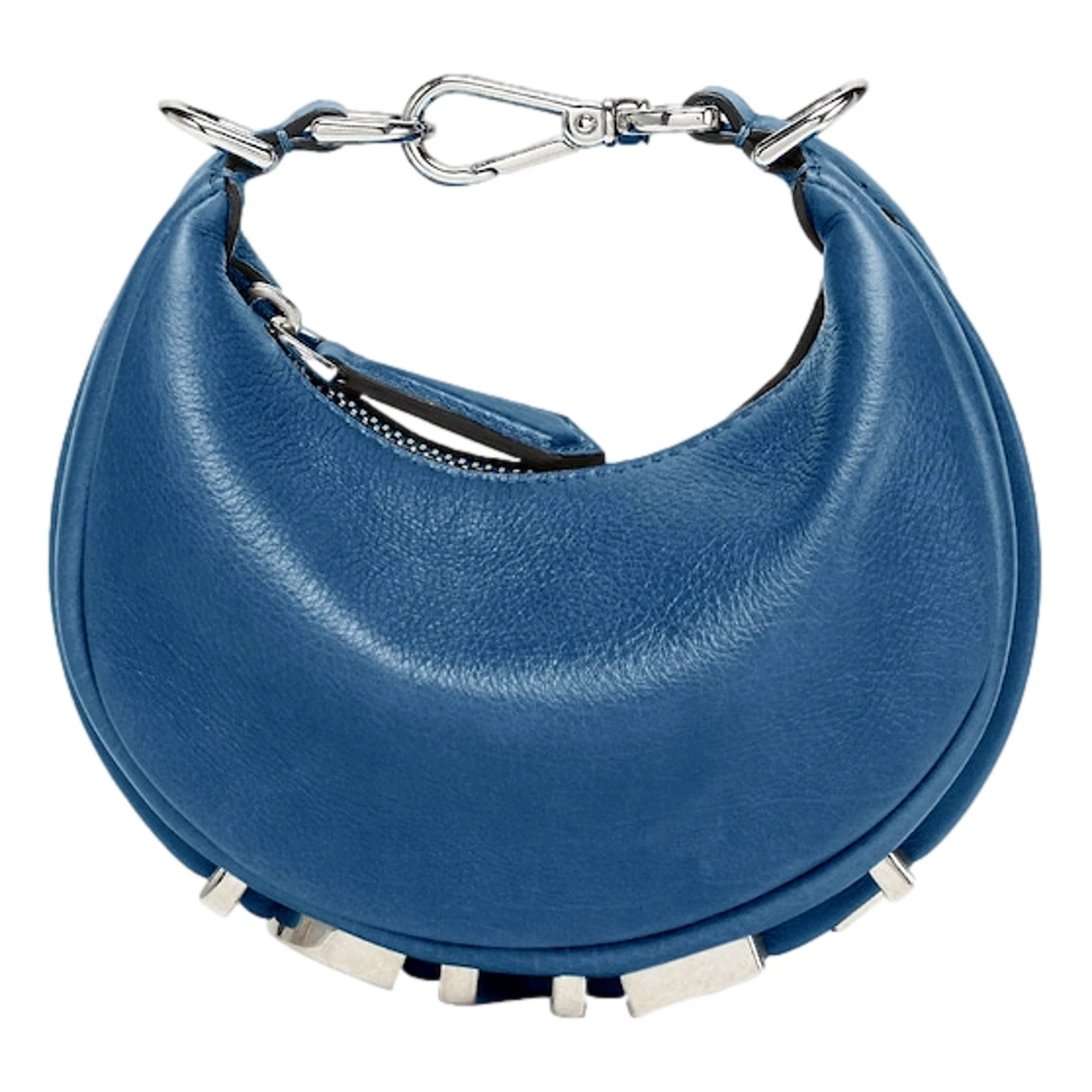 Fendi Fendigraphy Nano Hobo: Luxurious Blue Mini Clutch Bag Fendi Fendigraphy Nano Hobo: Luxurious Blue Mini Clutch Bag
