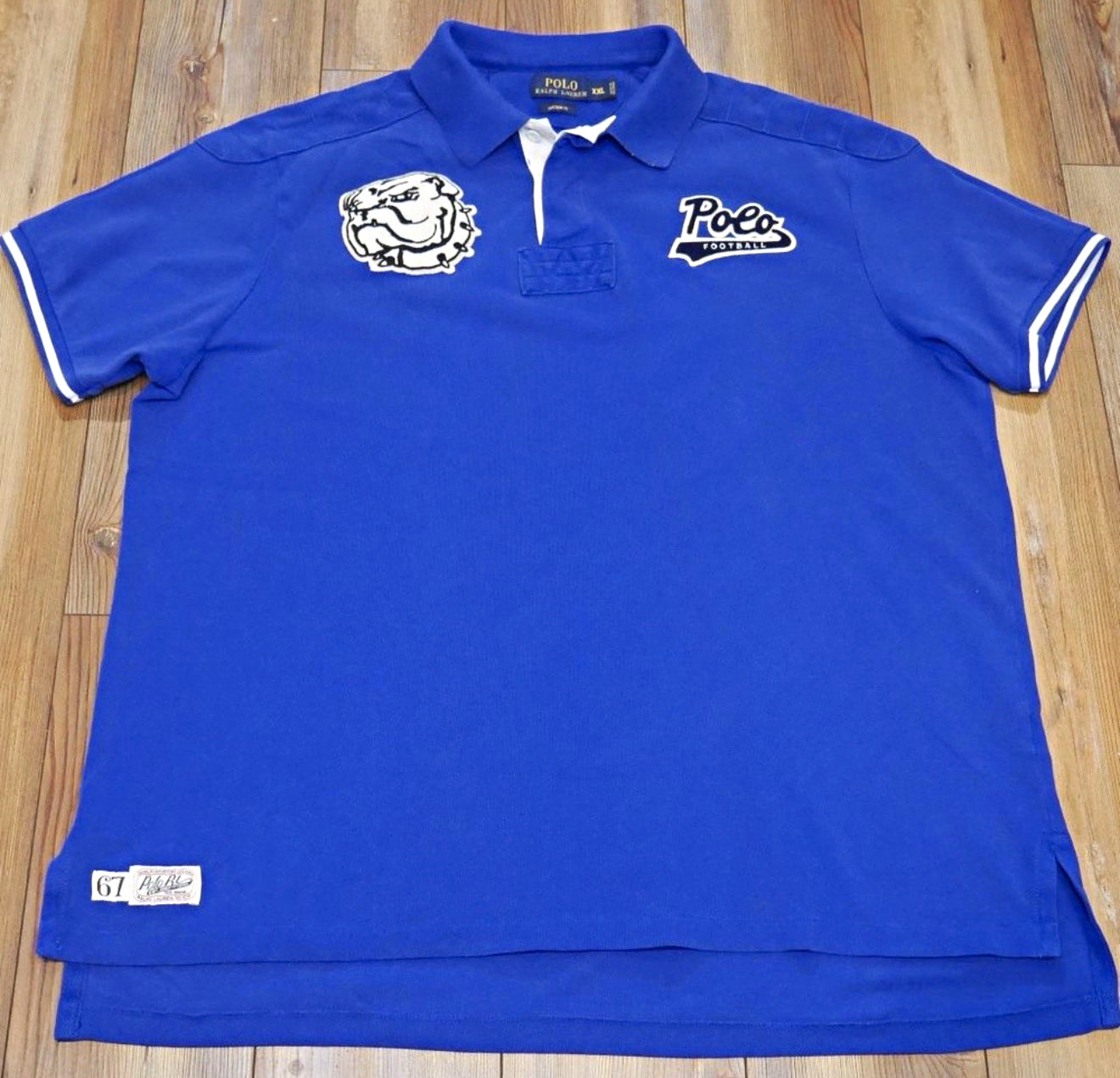 Rare Limited Edition Polo Ralph Lauren Bulldog Collegiate Polo Shirt Size XXL Rare Limited Edition Polo Ralph Lauren Bulldog Collegiate Polo Shirt Size XXL