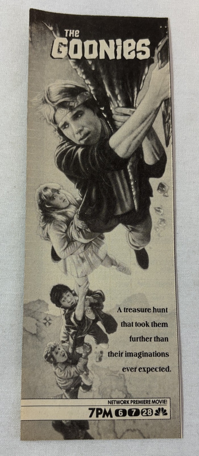 1988 NBC tv ad~ movie THE GOONIES 1988 NBC tv ad~ movie THE GOONIES