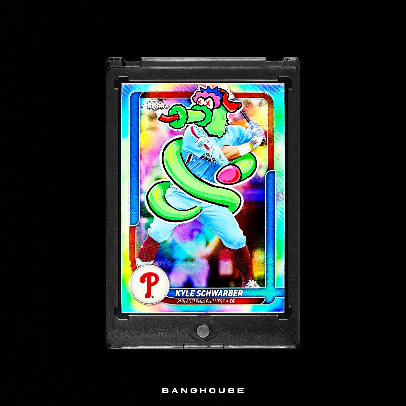 1/1 KYLE SCHWARBER 🔥 2026 TOPPS PHANATIC REFRACTOR SSP 🔥 PENINI ONE OF ONE ART