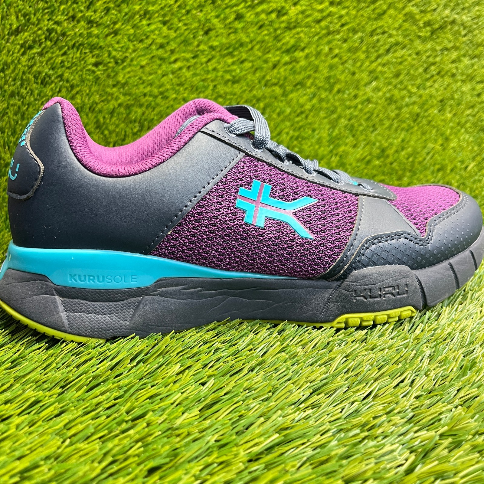 Kuru Quantum 2.0 Womens Size 9 Purple Blue Athletic Running Shoes Sneakers