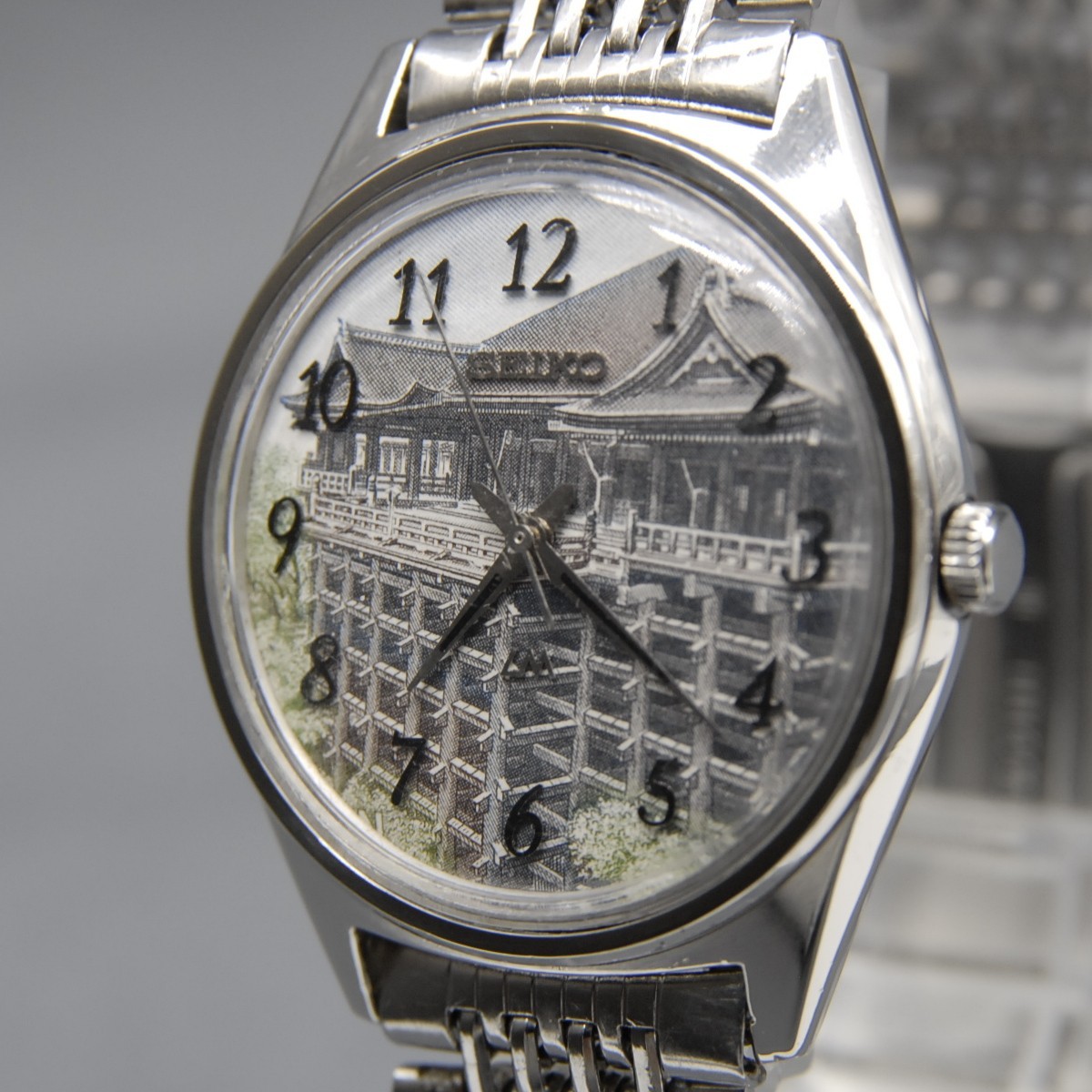 CLA'd [EXC+5] Vtg SEIKO Lord Matic Kiyomizu-dera 5601-9000 35mm UKIYOE AT Watch