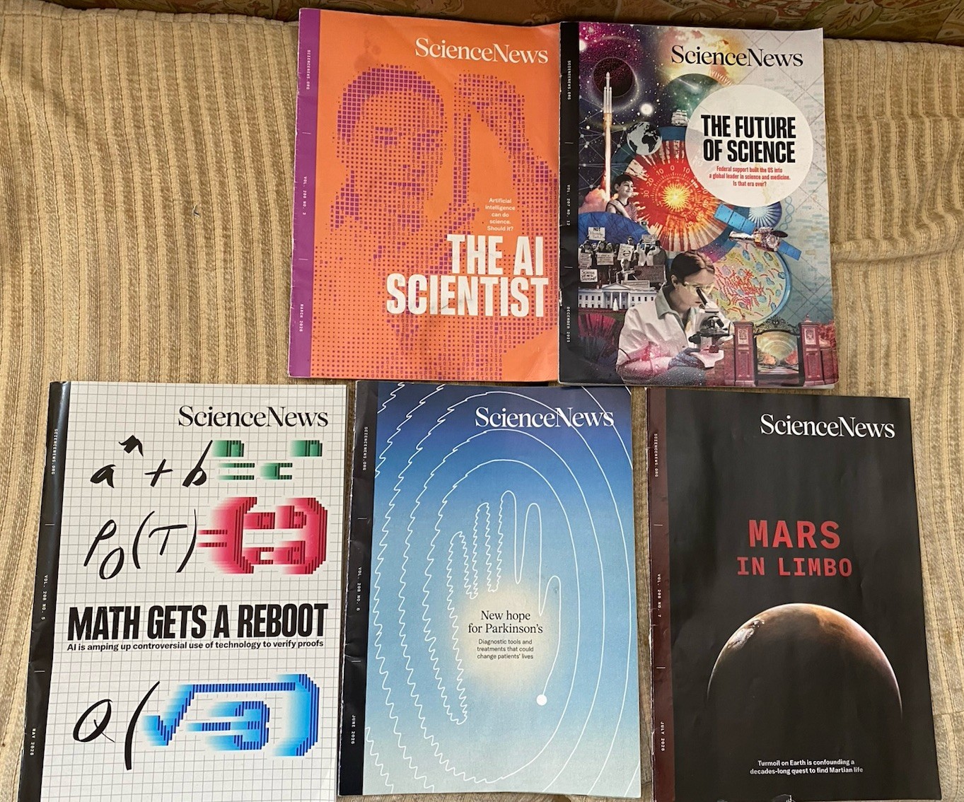 Lot of 5 SCIENCE NEWS Magazines Dec 2025 March May June July 2026