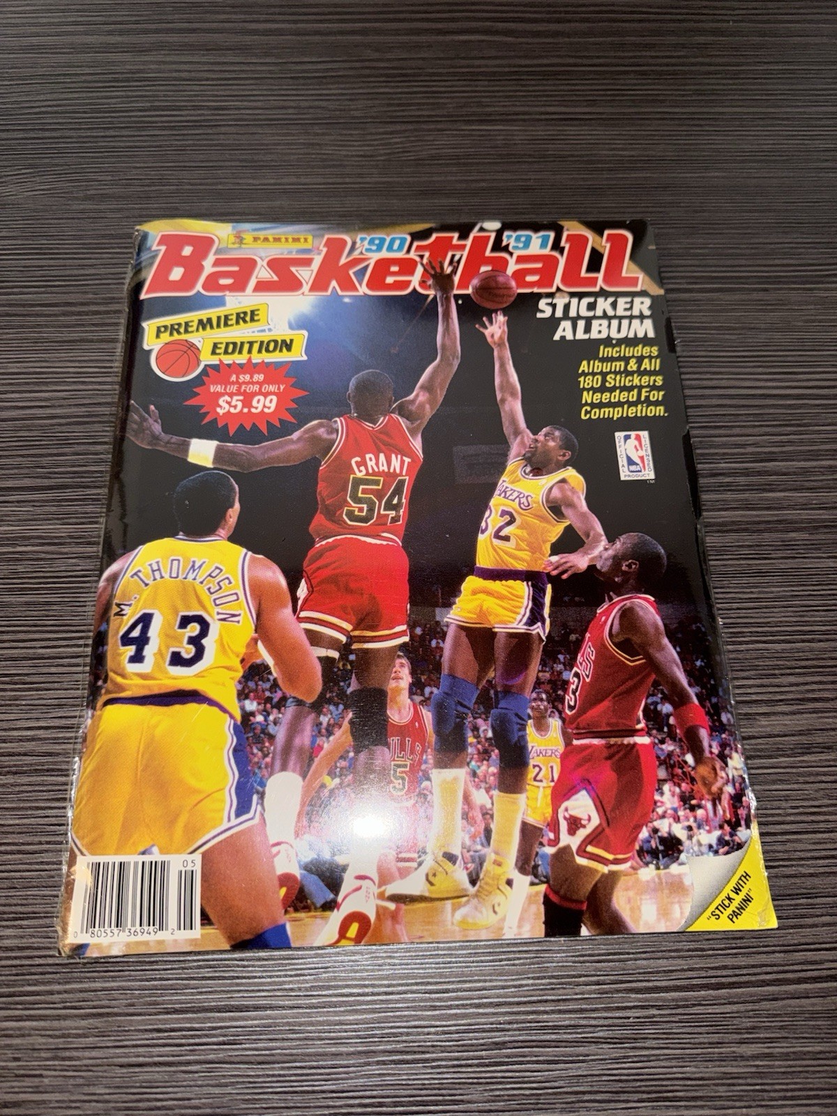 Panini \'90-\'91 Basketball Sticker Album Premiere Edition NEW Sealed Panini \'90-\'91 Basketball Sticker Album Premiere Edition NEW Sealed