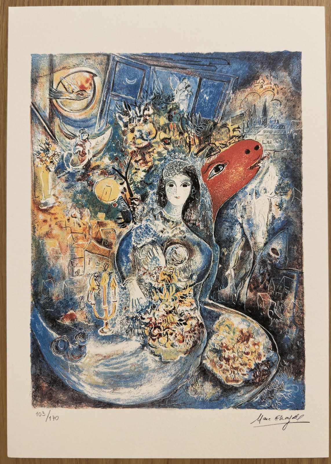Marc Chagall Signed & Numbered Edition Lithograph 
