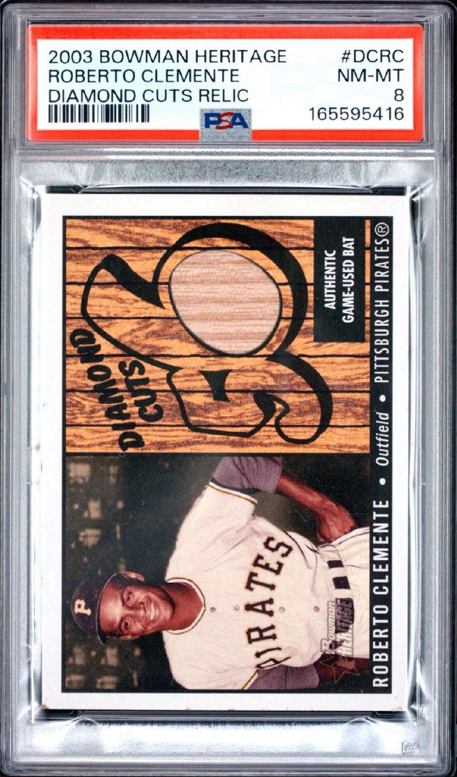 2003 Bowman Heritage Diamond Cuts Roberto Clemente #DCRC( MEM)