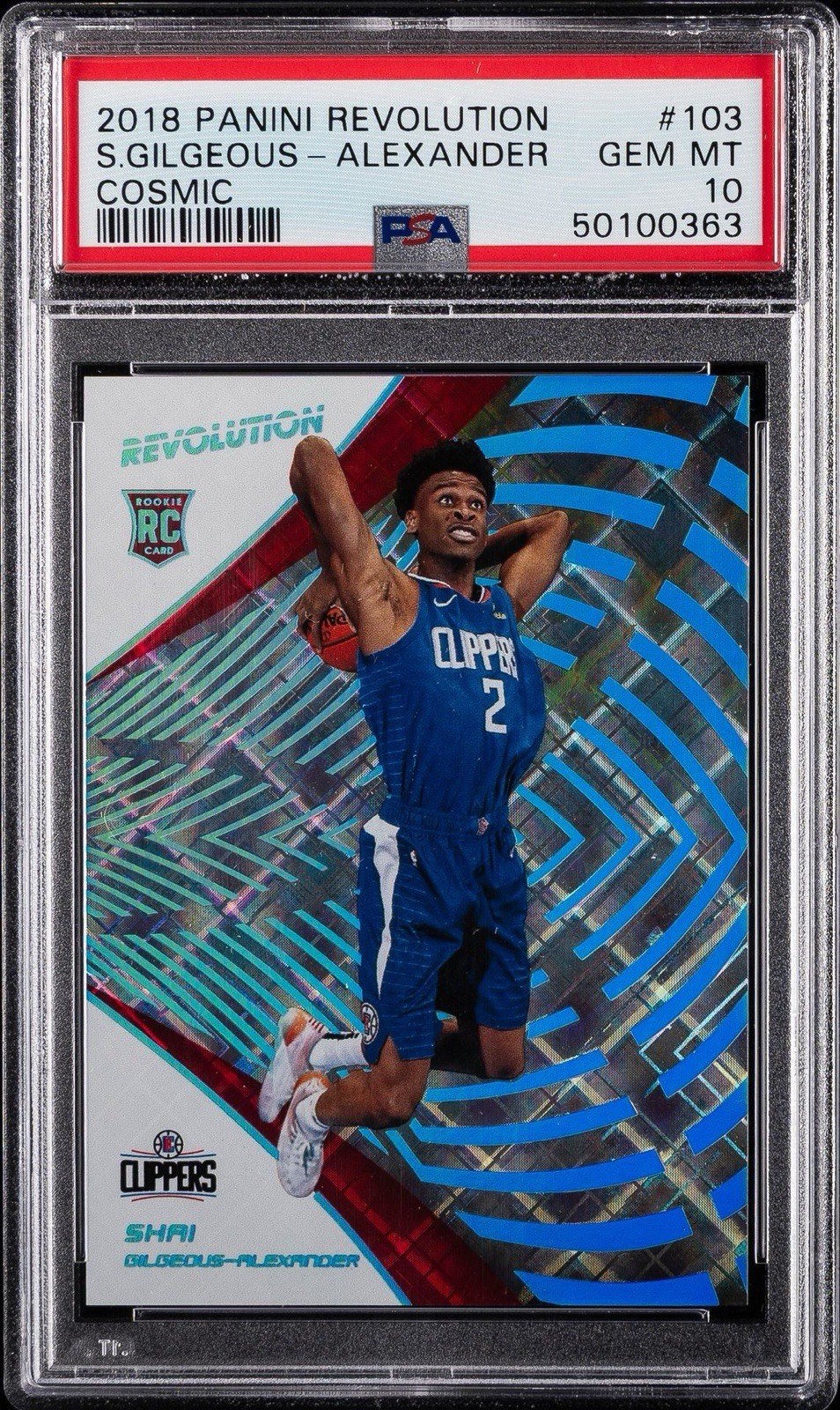 2018 Panini Revolution Cosmic #103 Shai Gilgeous-Alexander ROOKIE /100 PSA 10 2018 Panini Revolution Cosmic #103 Shai Gilgeous-Alexander ROOKIE /100 PSA 10