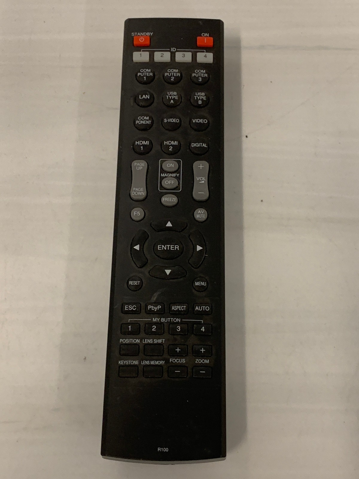 Hitachi R100 Projector Remote Control CP-WU8450 CP-SX8350 CP-X8160 Series Hitachi R100 Projector Remote Control CP-WU8450 CP-SX8350 CP-X8160 Series