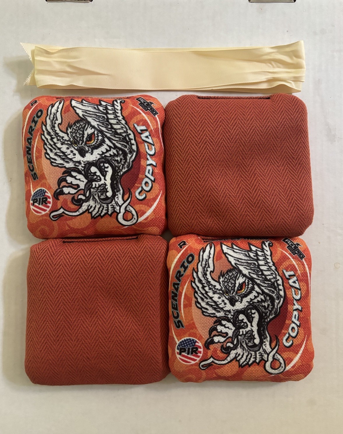 Cornhole Scenario Copycat - 2025 ACL Stamp - New with Ribbon - Owl Design Cornhole Scenario Copycat - 2025 ACL Stamp - New with Ribbon - Owl Design
