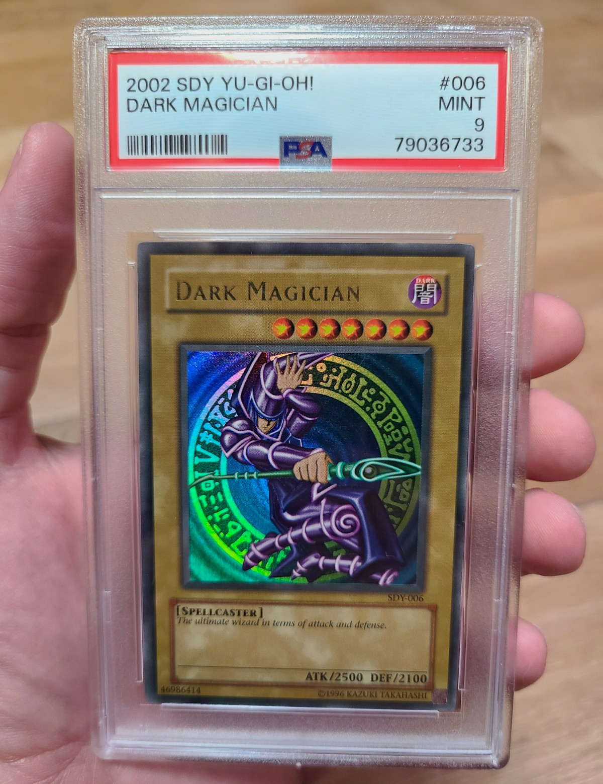 Konami 2002 Yu-Gi-Oh Dark Magician SDY-006 Holo Ultra Rare PSA 9
