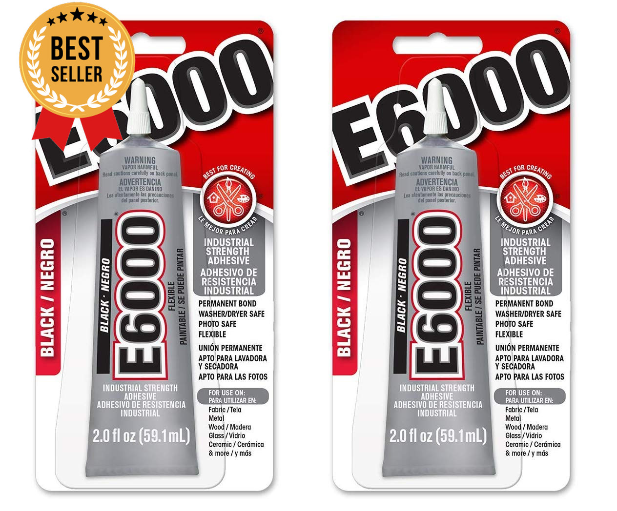E-6000 Industrial Strength Adhesive – Black, 2 oz Tube, Pack of 2 E-6000 Industrial Strength Adhesive – Black, 2 oz Tube, Pack of 2