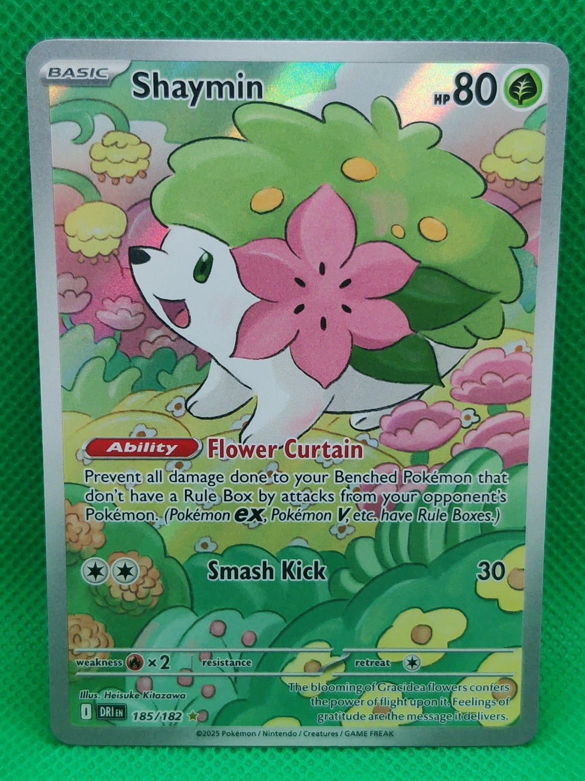 Pokemon Shaymin 185/182 Illustration Rare Destined Rivals EN LP Full Art