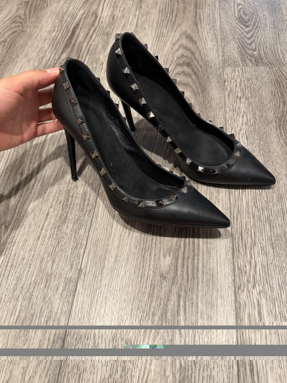 Valentino Rockstud Heel Black Size 39 Valentino Rockstud Heel Black Size 39
